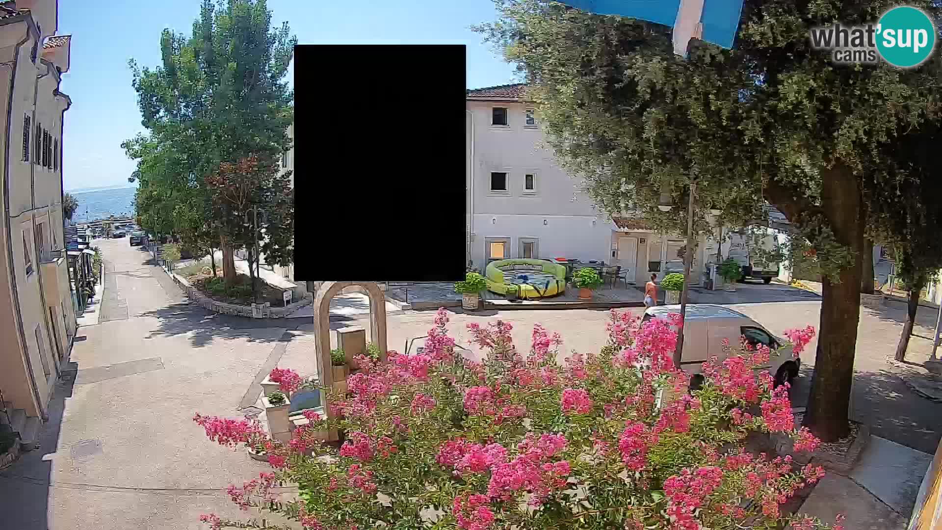 Webcam Centre de Mošćenička Draga – Vue en direct du centre-ville