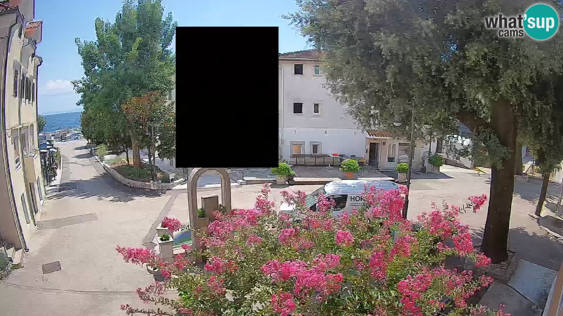 Webcam Centre de Mošćenička Draga – Vue en direct du centre-ville