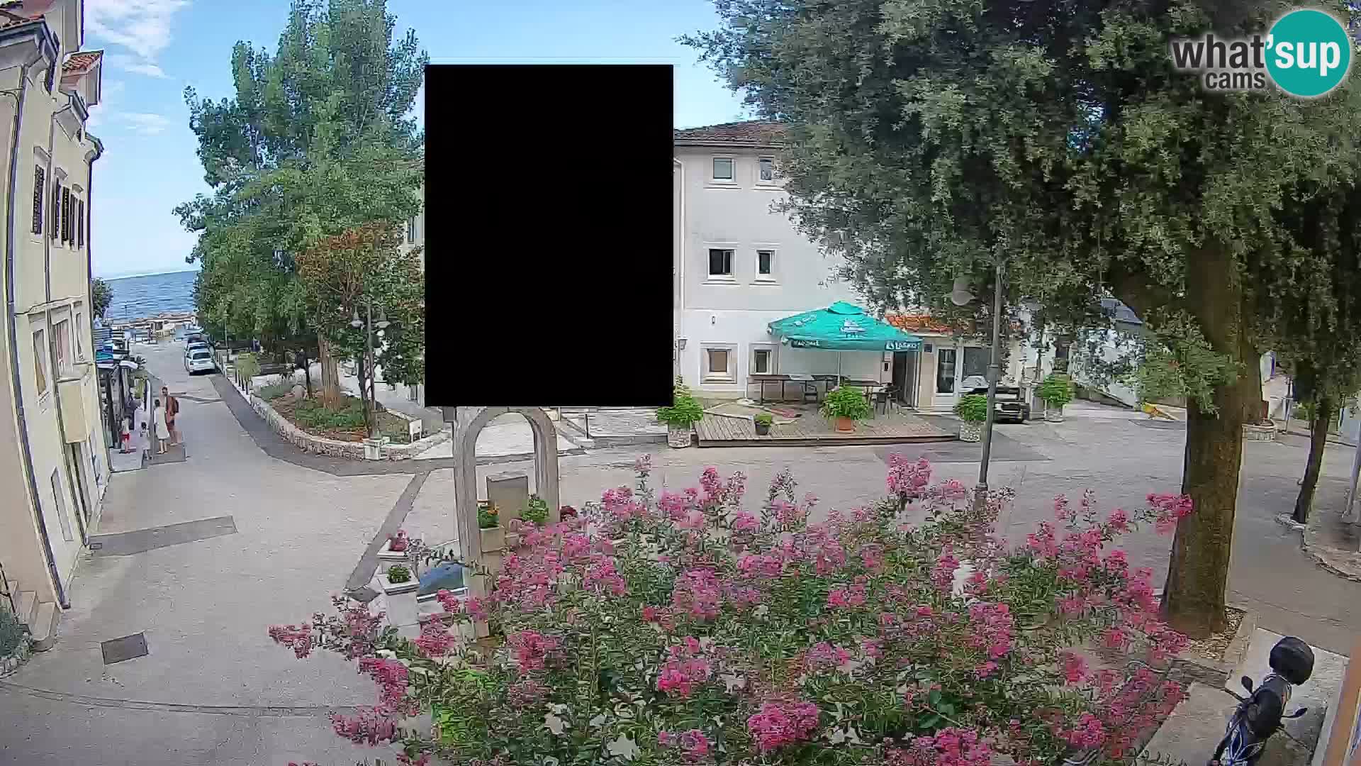 Webcam centre de Mošćenička Draga – Vue en direct du centre-ville