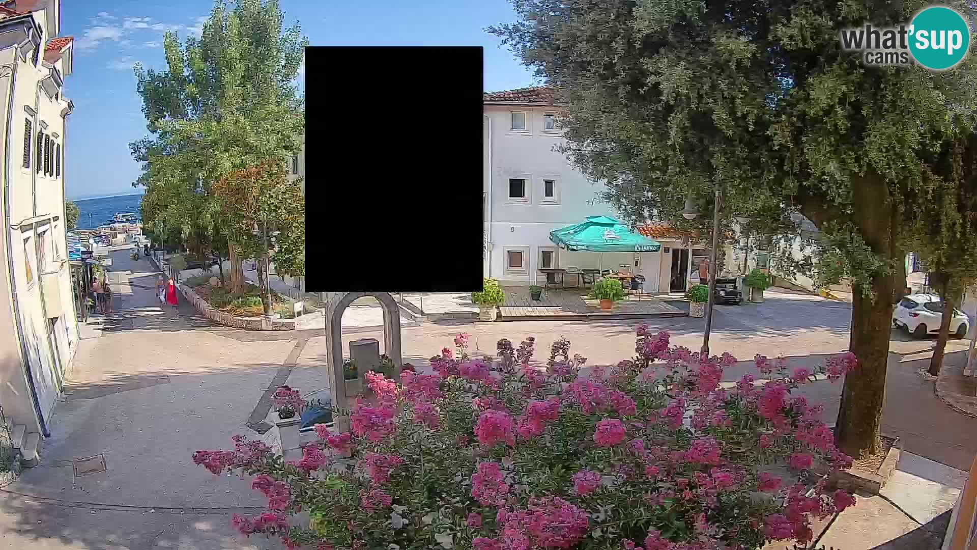 Webcam Mošćenička Draga Center – Live View of the Town Center