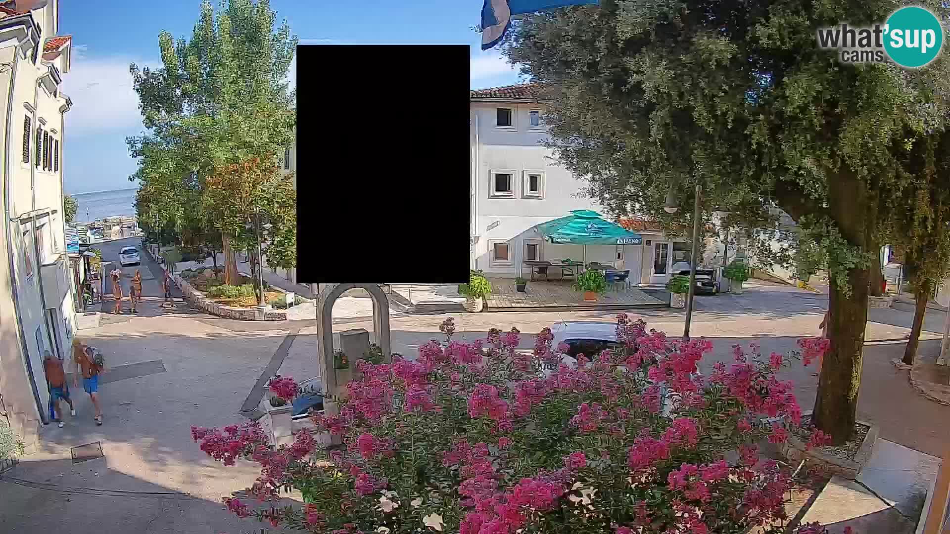 Webcam Mošćenička Draga Center – Live View of the Town Center