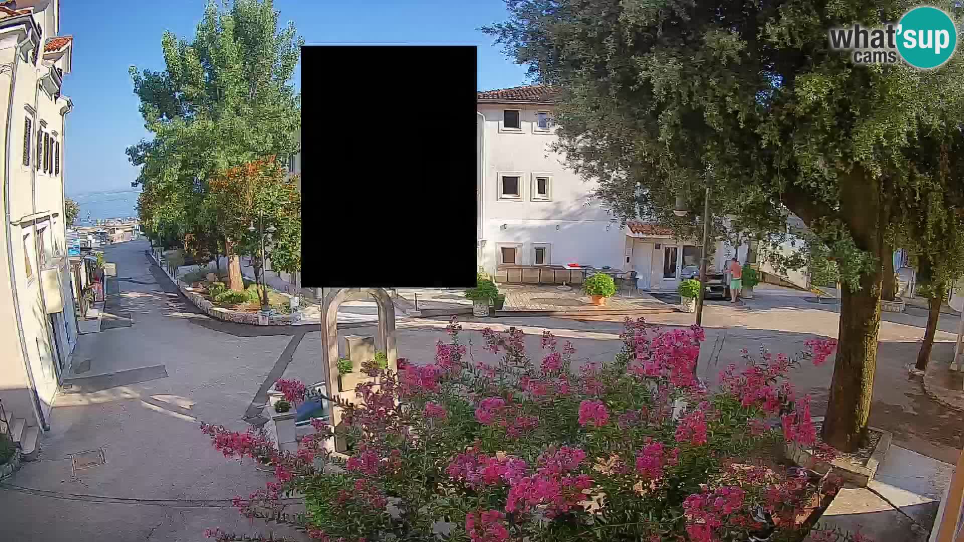 Webcam Mošćenička Draga Center – Live View of the Town Center