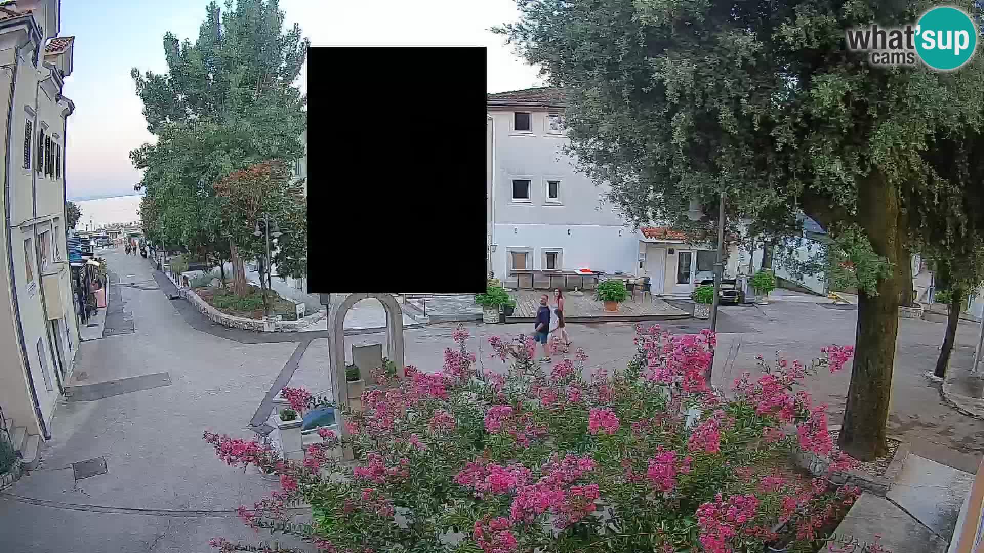 Webcam Mošćenička Draga Center – Live View of the Town Center