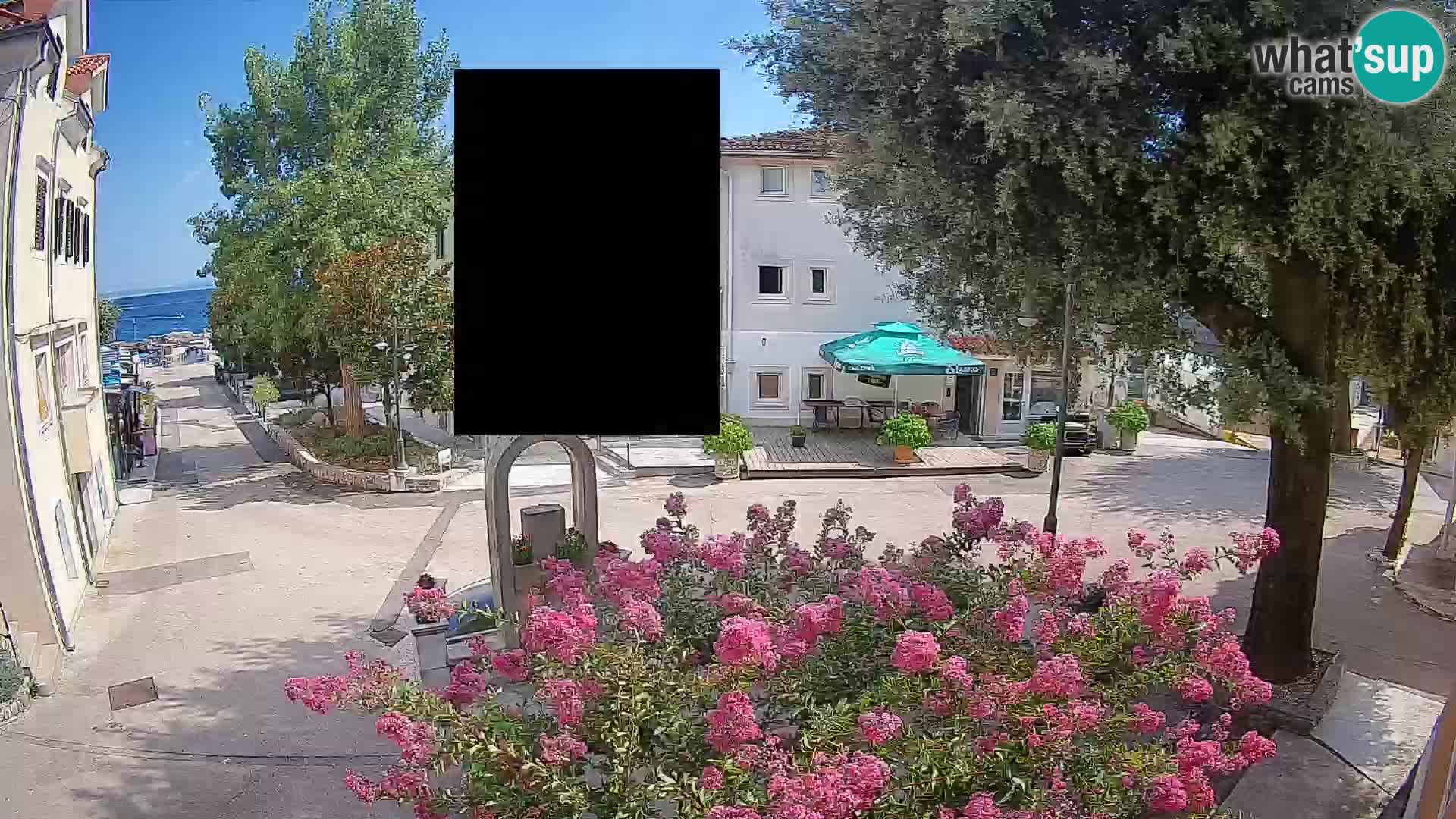 Webcam Mošćenička Draga Center – Live View of the Town Center