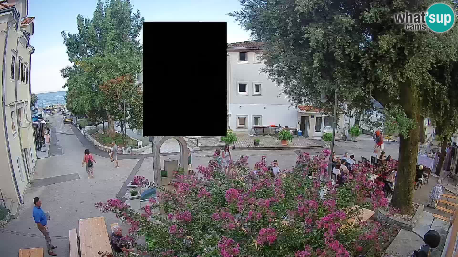 Webcam Mošćenička Draga Zentrum – Liveblick auf das Ortszentrum