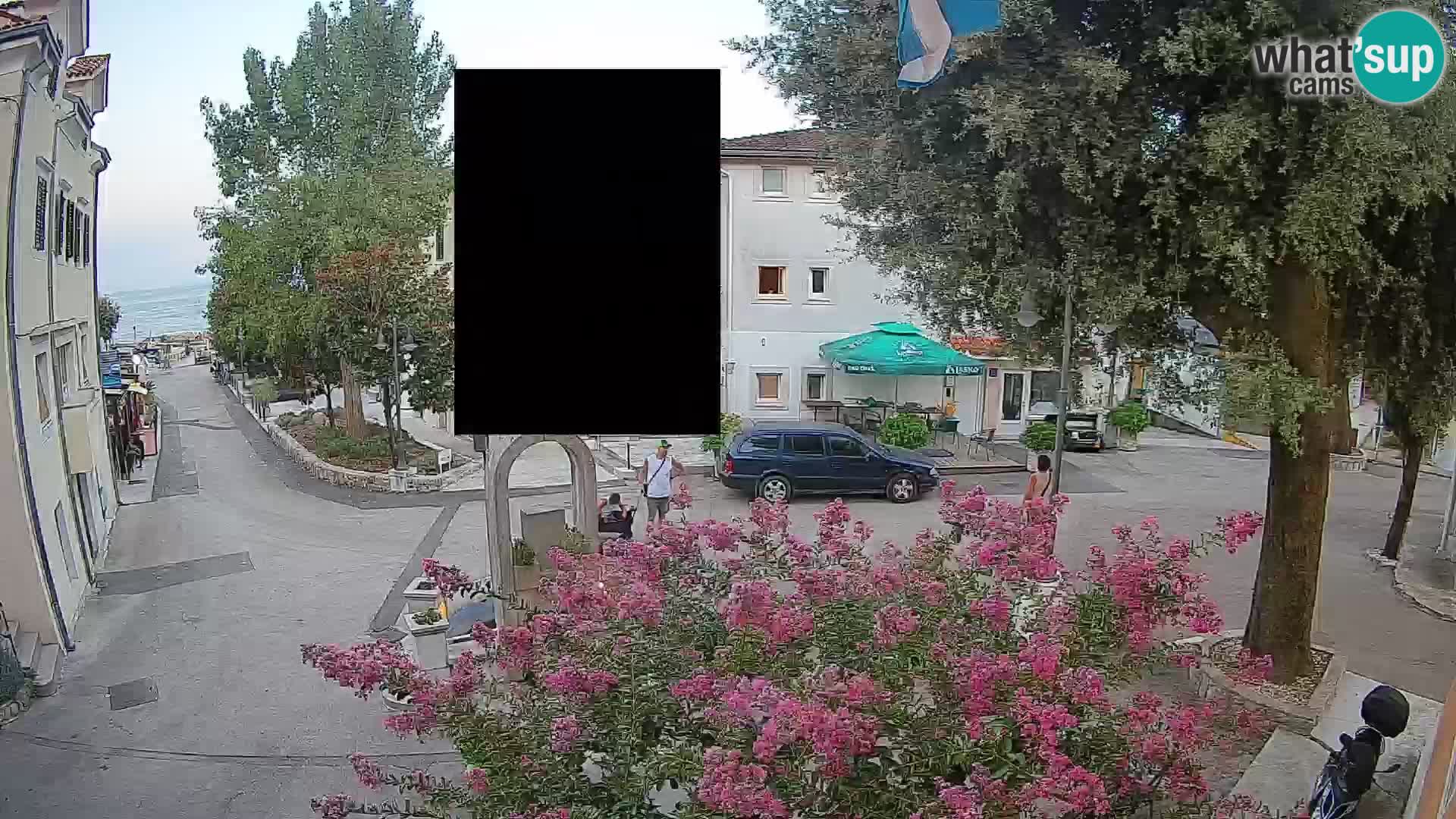 Webcam Mošćenička Draga Zentrum – Liveblick auf das Ortszentrum