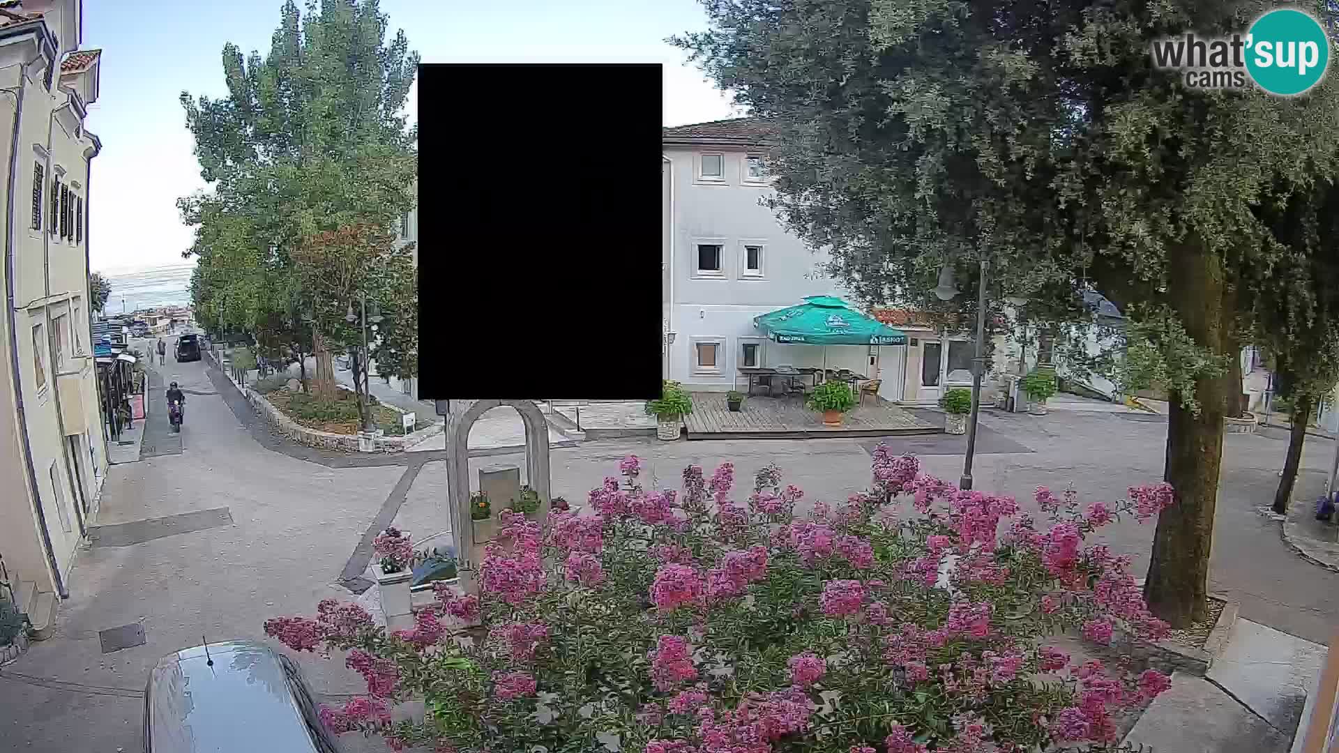 Webcam Centre de Mošćenička Draga – Vue en direct du centre-ville