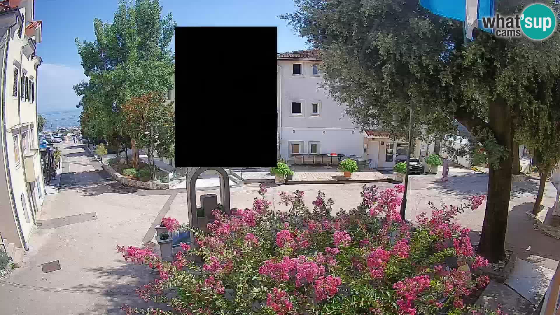 Webcam Mošćenička Draga Zentrum – Liveblick auf das Ortszentrum