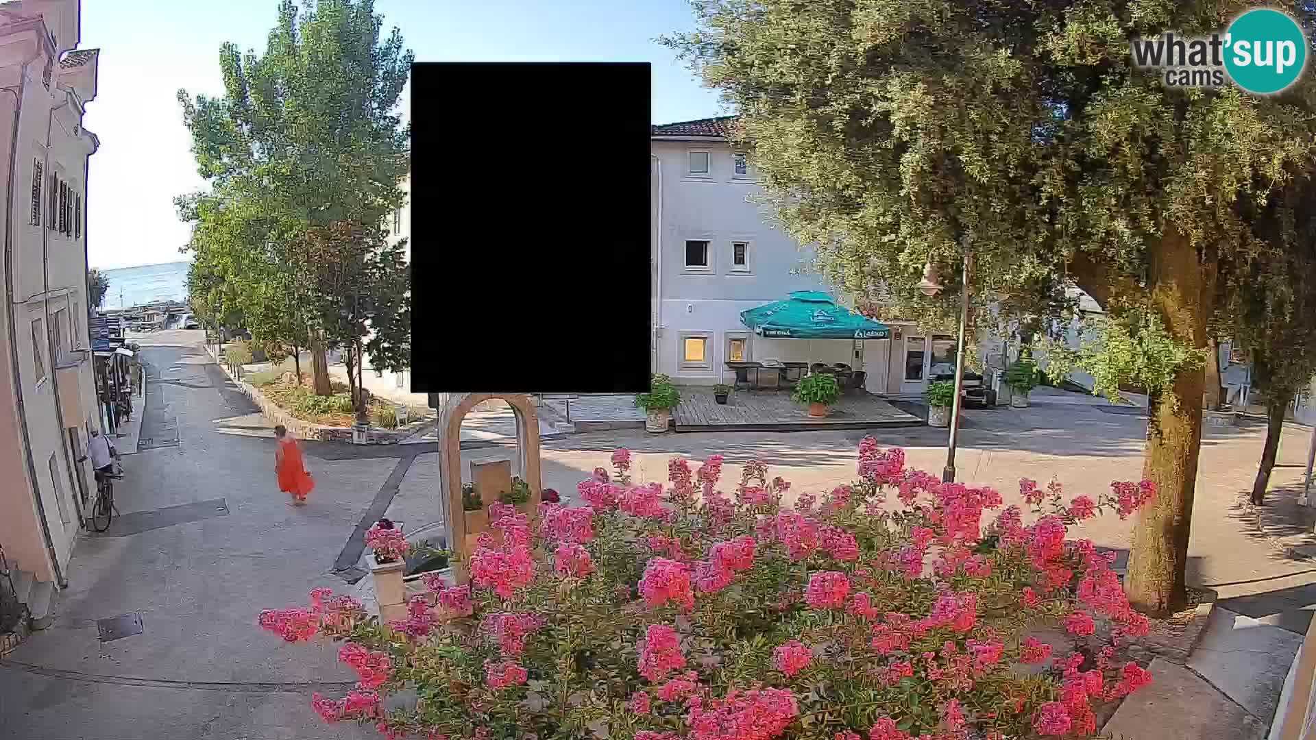 Webcam Mošćenička Draga Center – Live View of the Town Center