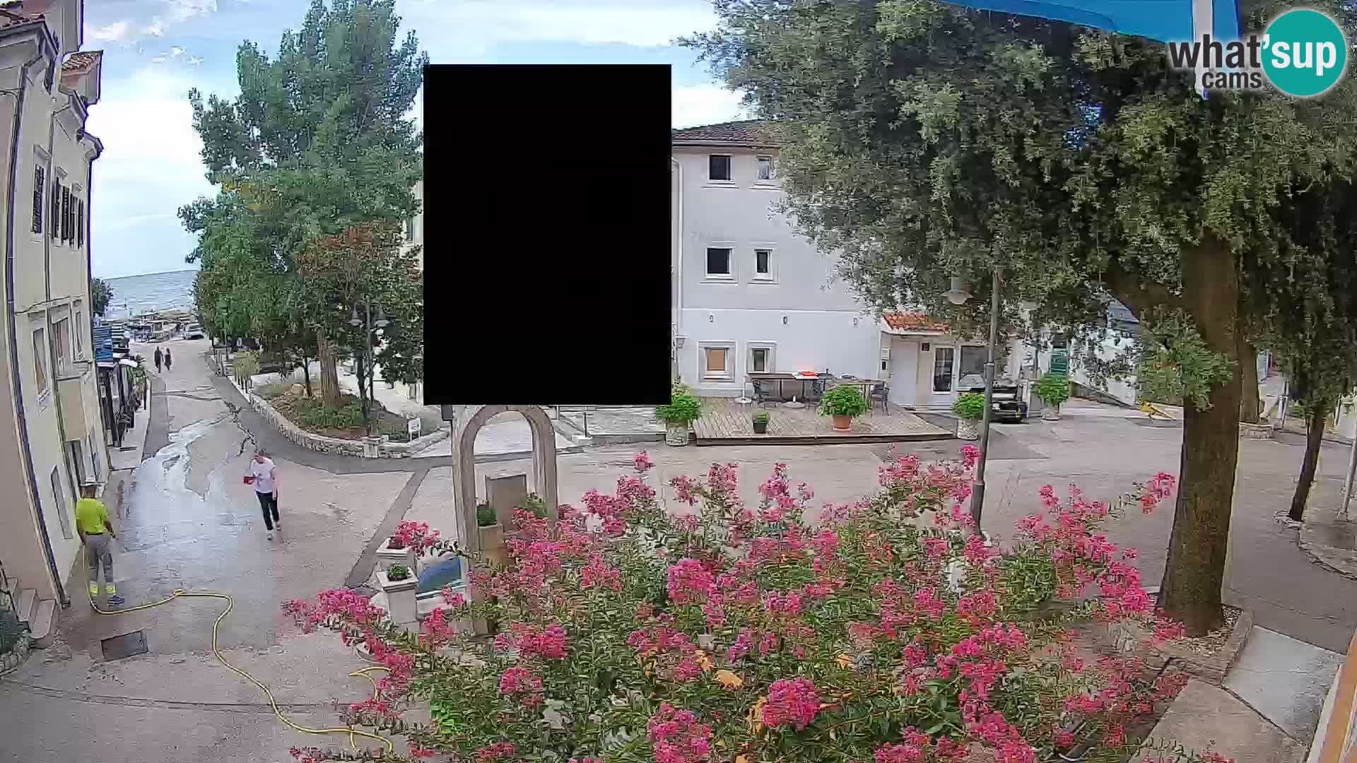 Webcam centre de Mošćenička Draga – Vue en direct du centre-ville
