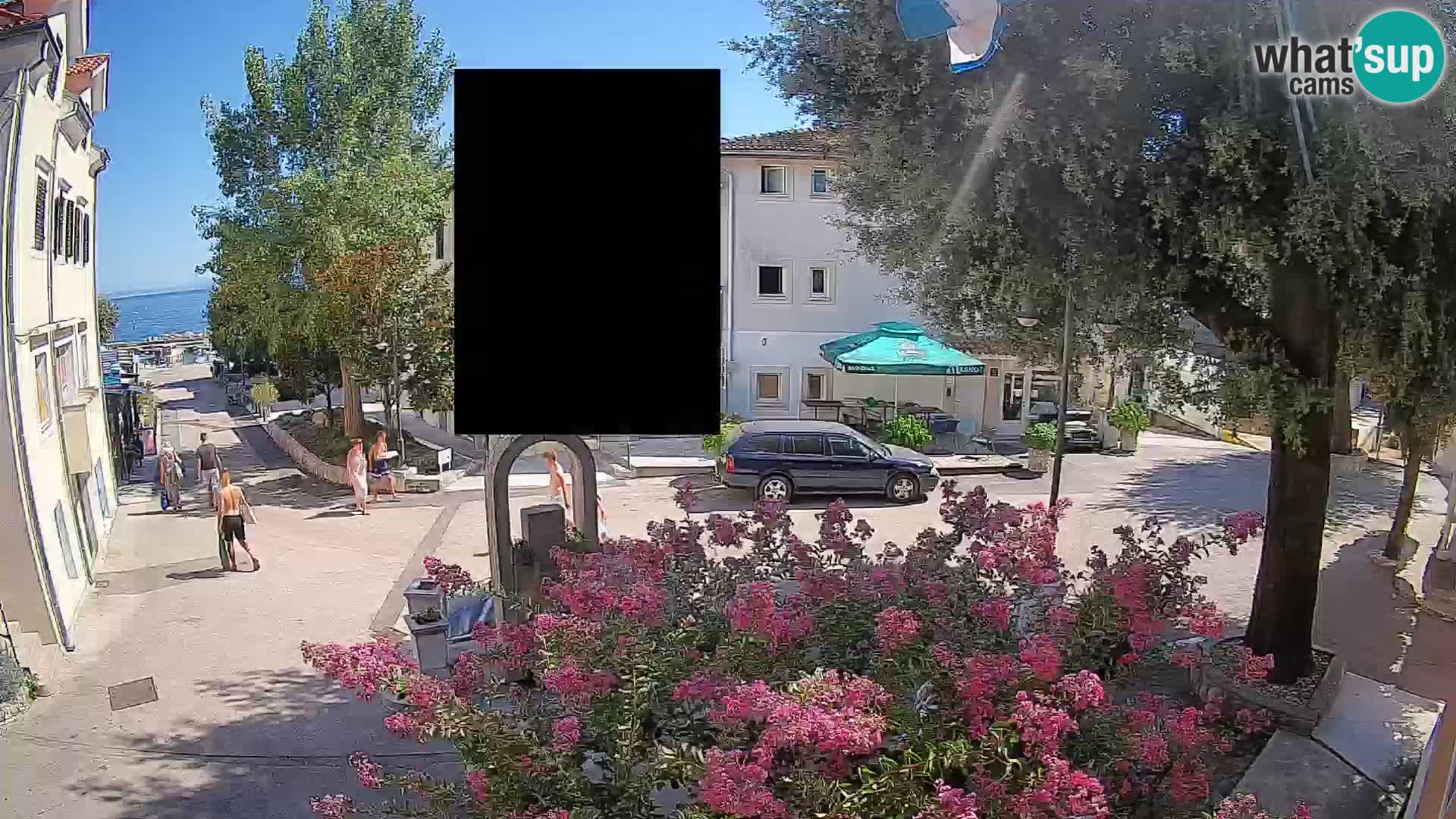 Webcam centre de Mošćenička Draga – Vue en direct du centre-ville