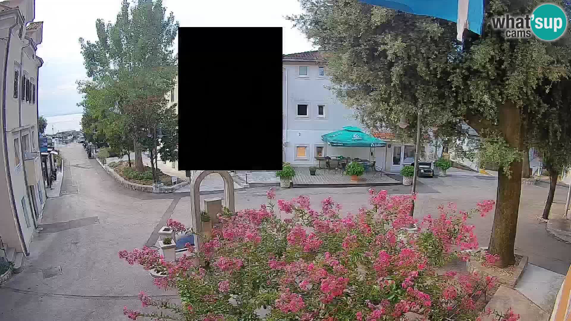 Webcam Centre de Mošćenička Draga – Vue en direct du centre-ville