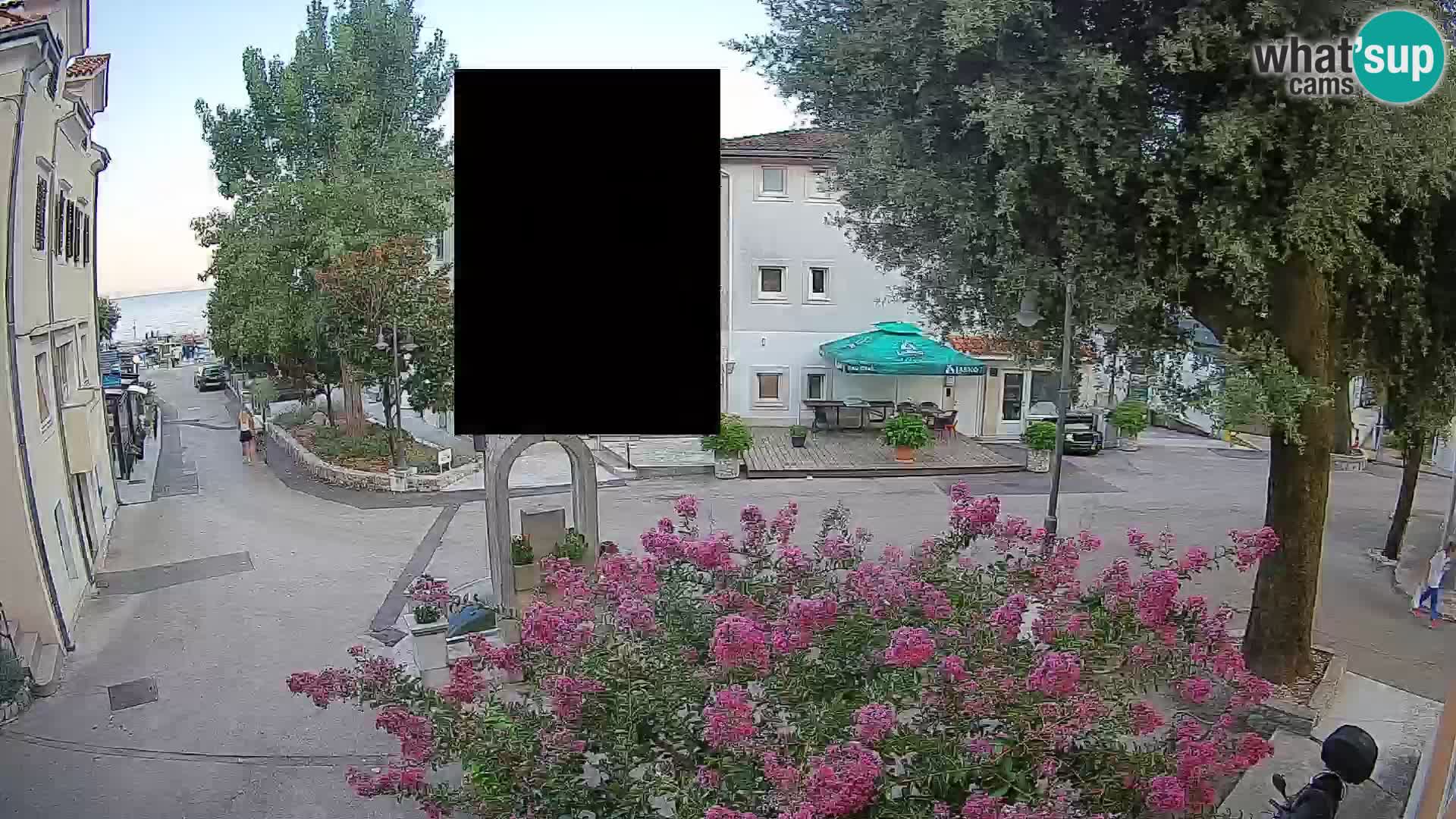 Web kamera centar Mošćeničke Drage – Pogled uživo