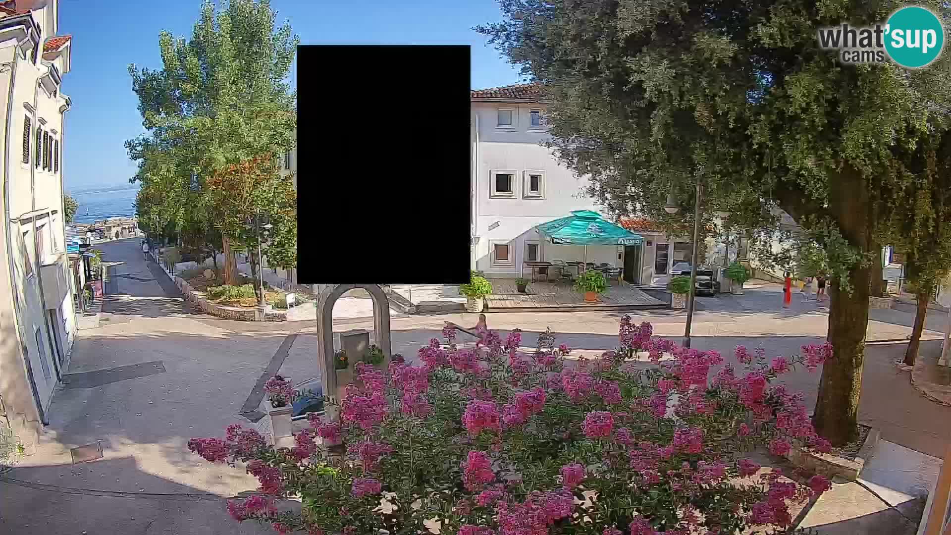 Webcam Centre de Mošćenička Draga – Vue en direct du centre-ville