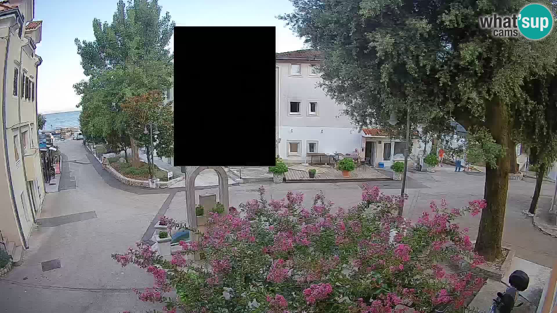 Webcam Mošćenička Draga Center – Live View of the Town Center