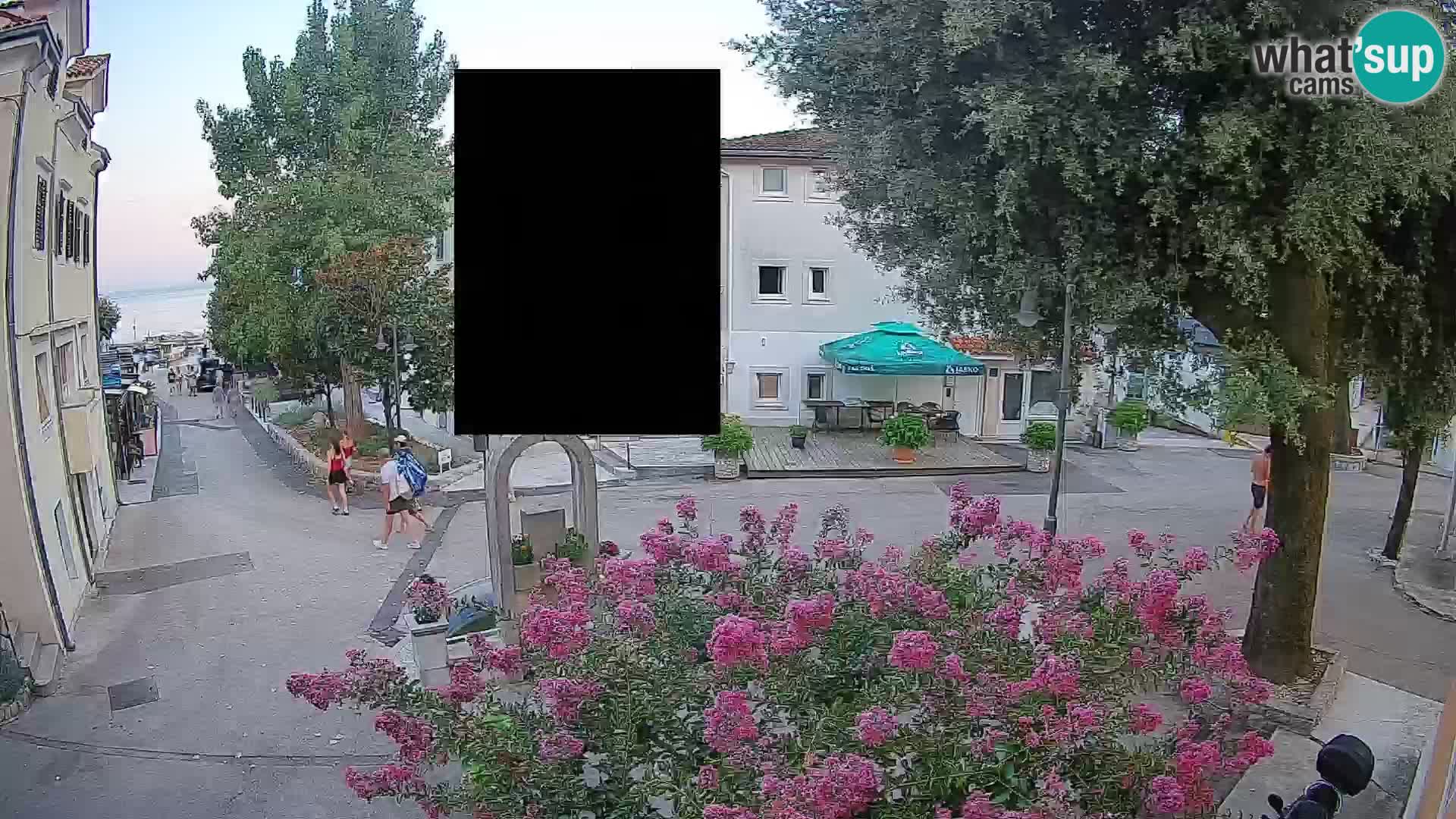 Webcam Mošćenička Draga Zentrum – Liveblick auf das Ortszentrum
