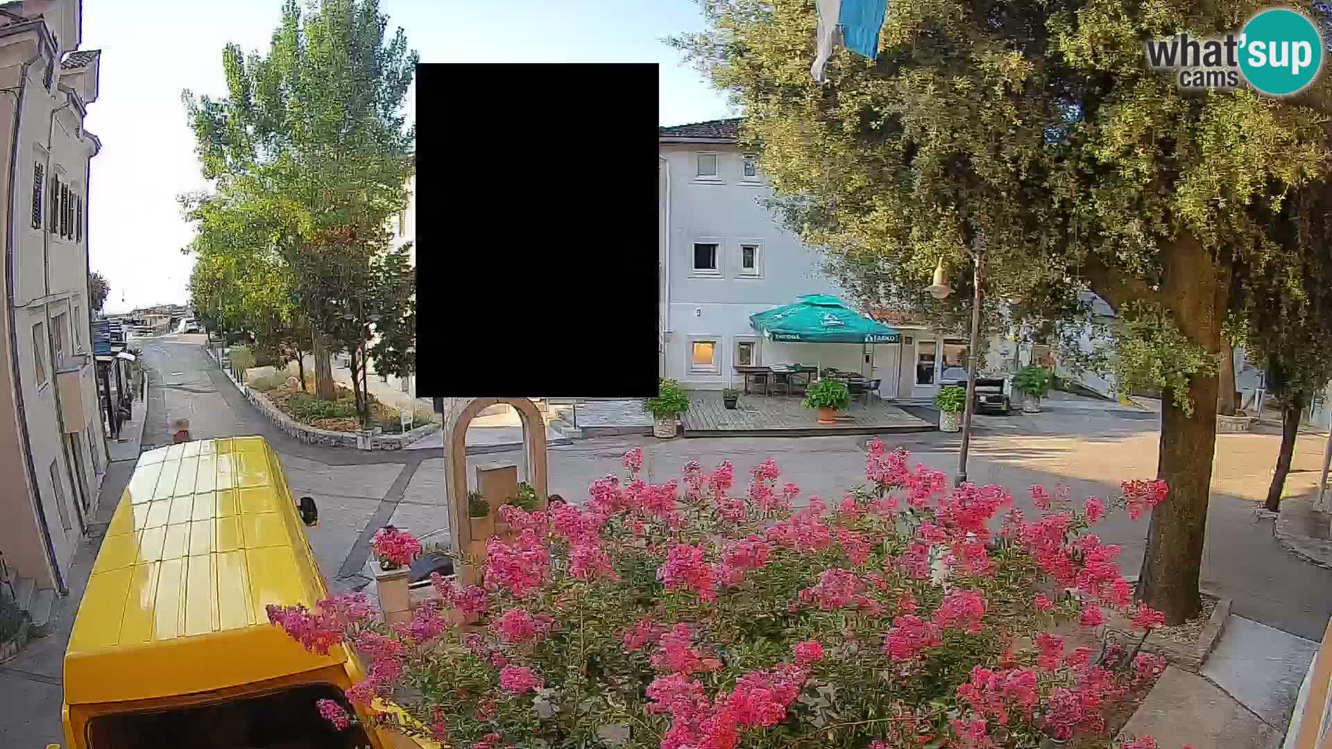 Webcam Mošćenička Draga Center – Live View of the Town Center