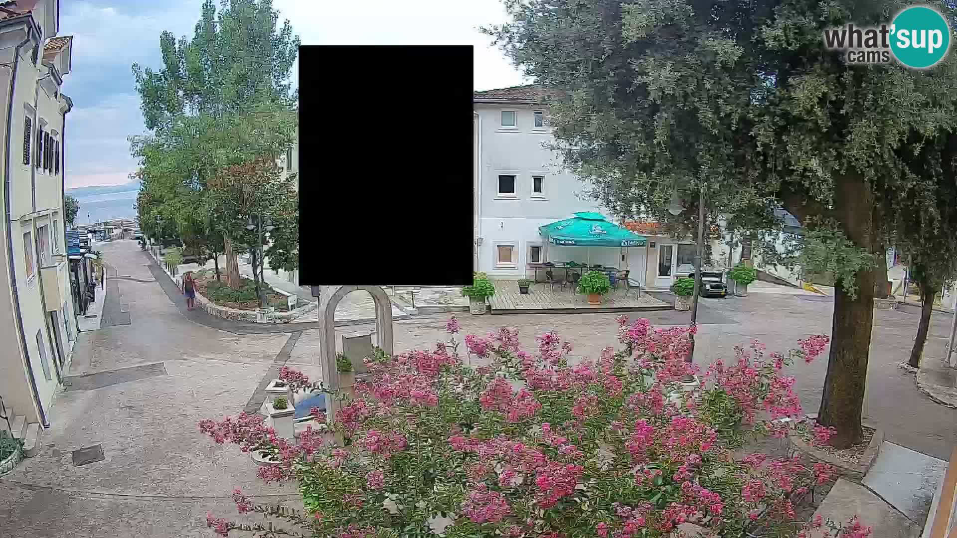 Webcam Mošćenička Draga Center – Live View of the Town Center