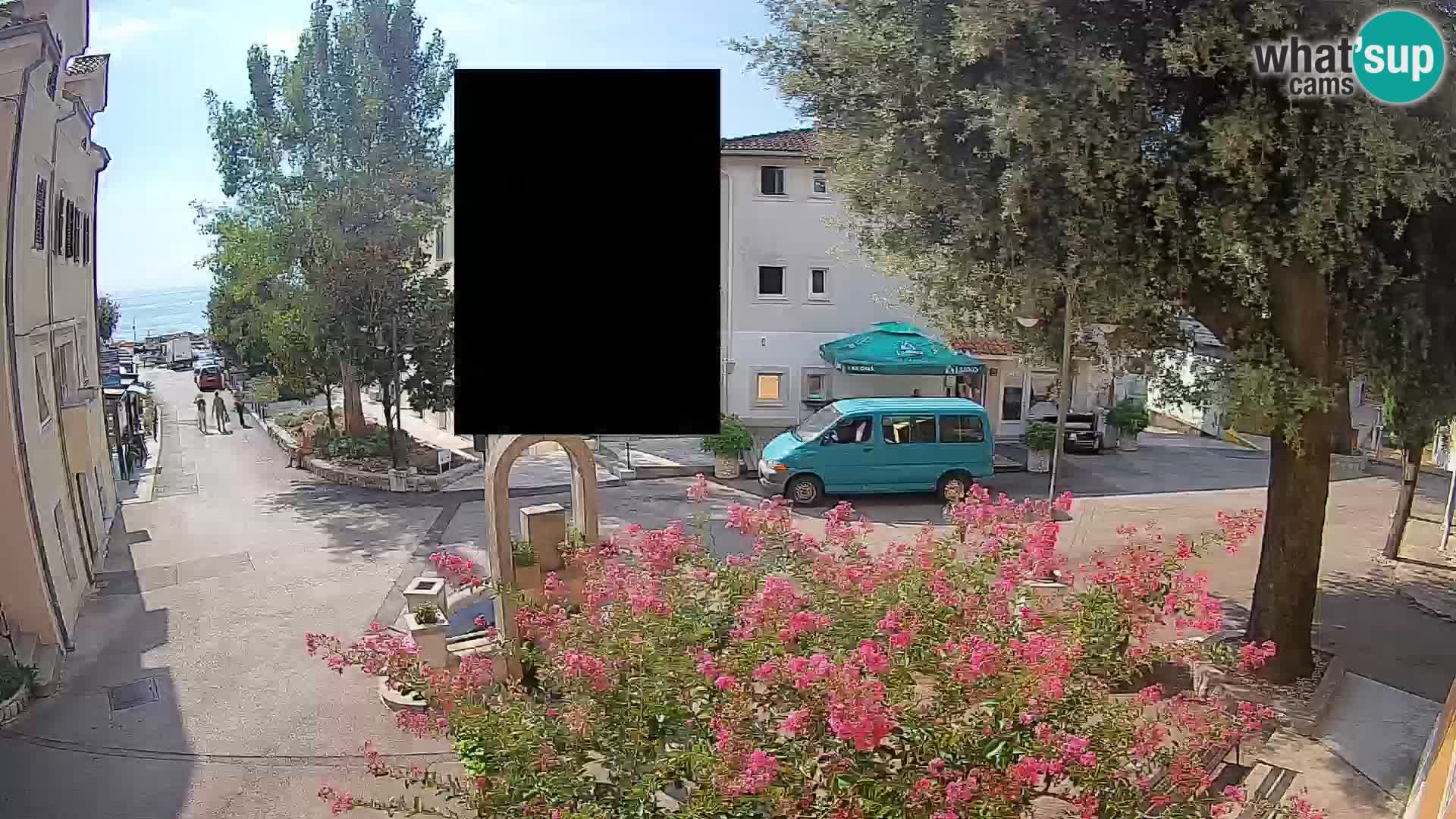 Webcam Centro Draga di Moschiena – Vista live sul centro