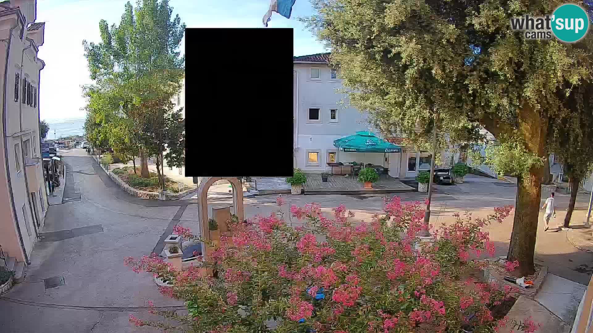 Webcam centre de Mošćenička Draga – Vue en direct du centre-ville