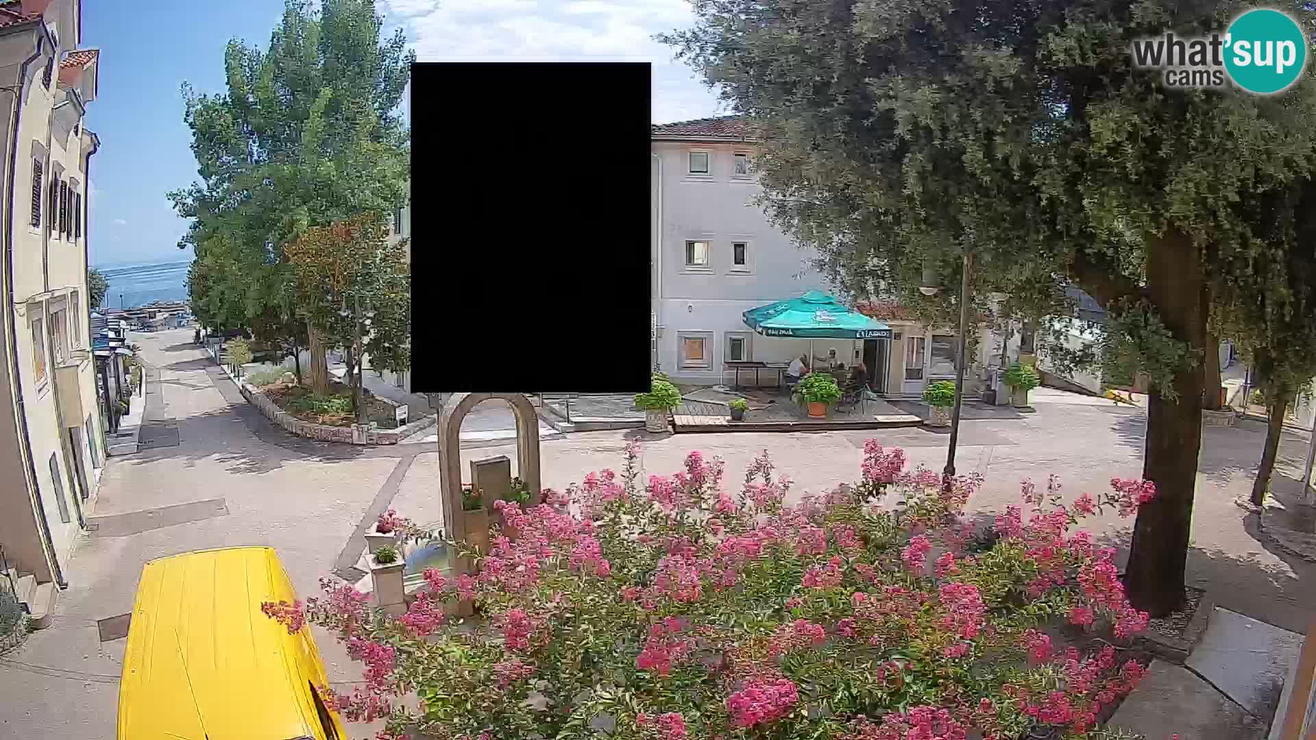 Webcam centre de Mošćenička Draga – Vue en direct du centre-ville