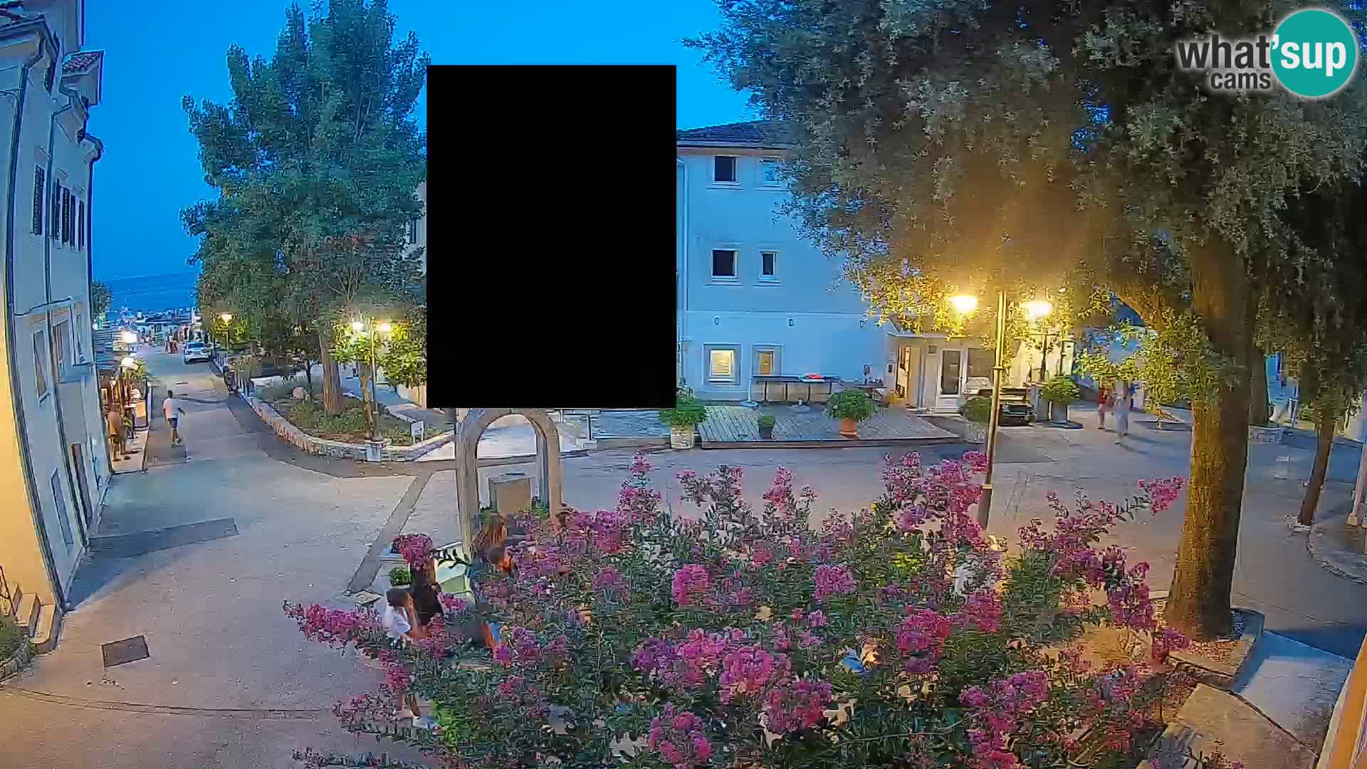 Webcam Mošćenička Draga Center – Live View of the Town Center