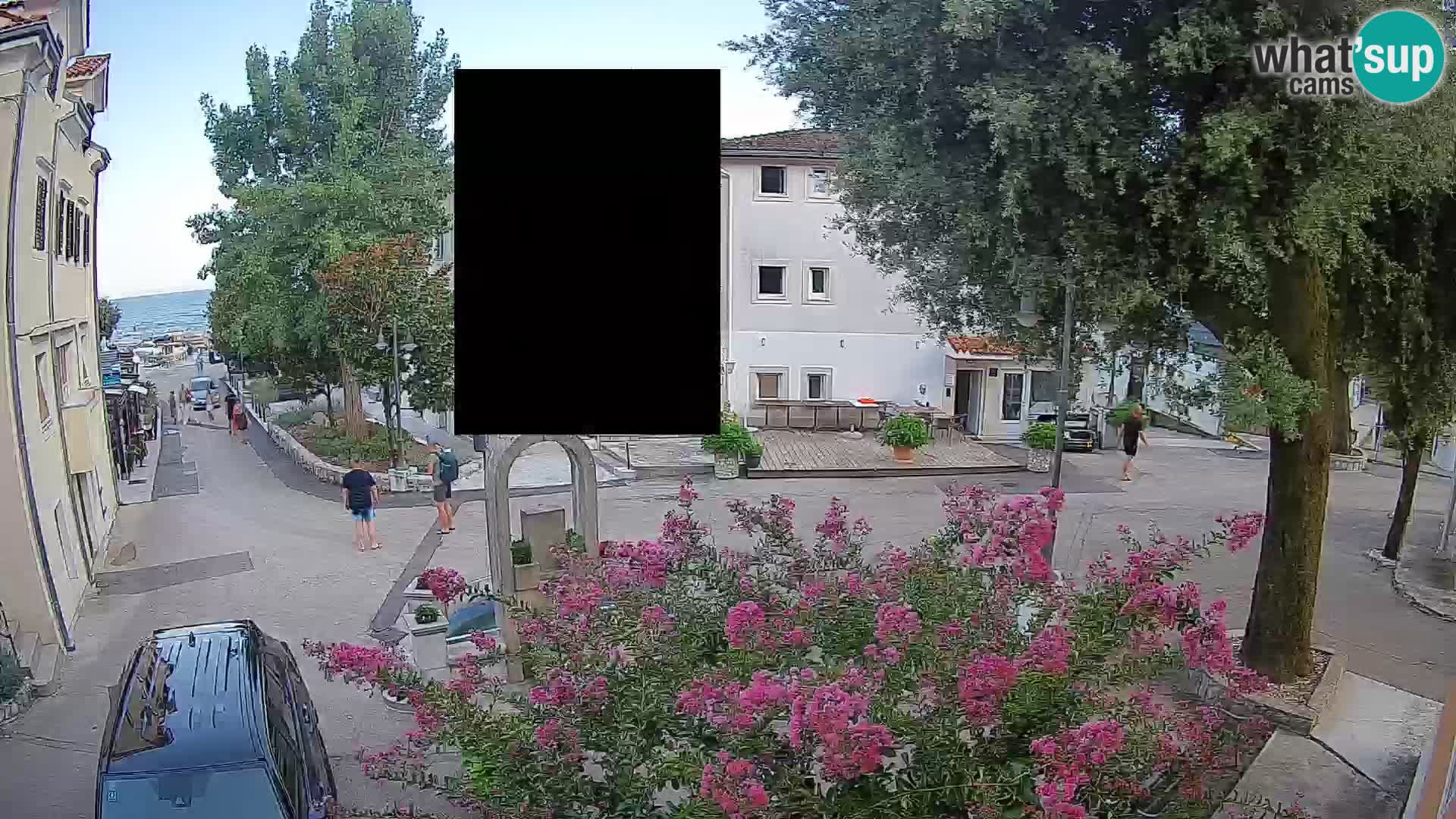 Webcam Mošćenička Draga Center – Live View of the Town Center