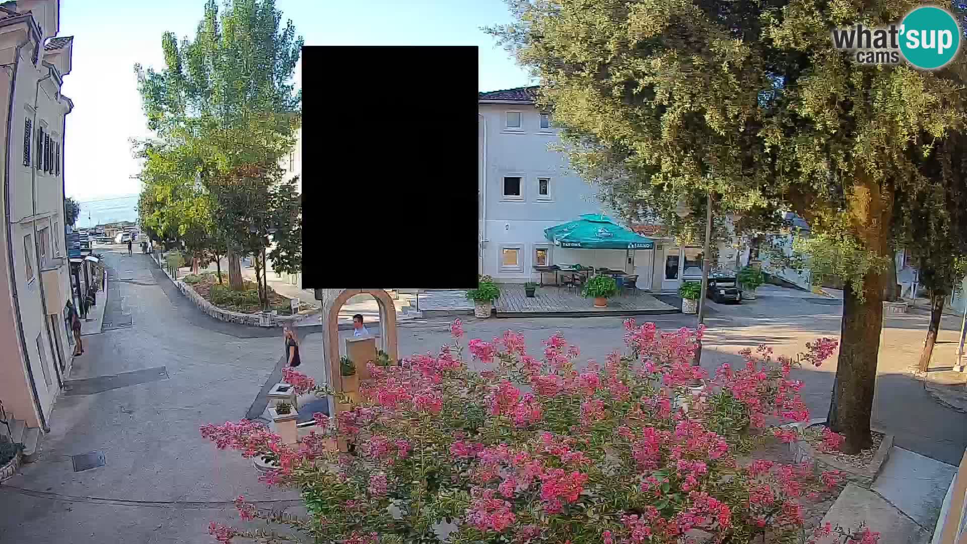 Webcam centre de Mošćenička Draga – Vue en direct du centre-ville