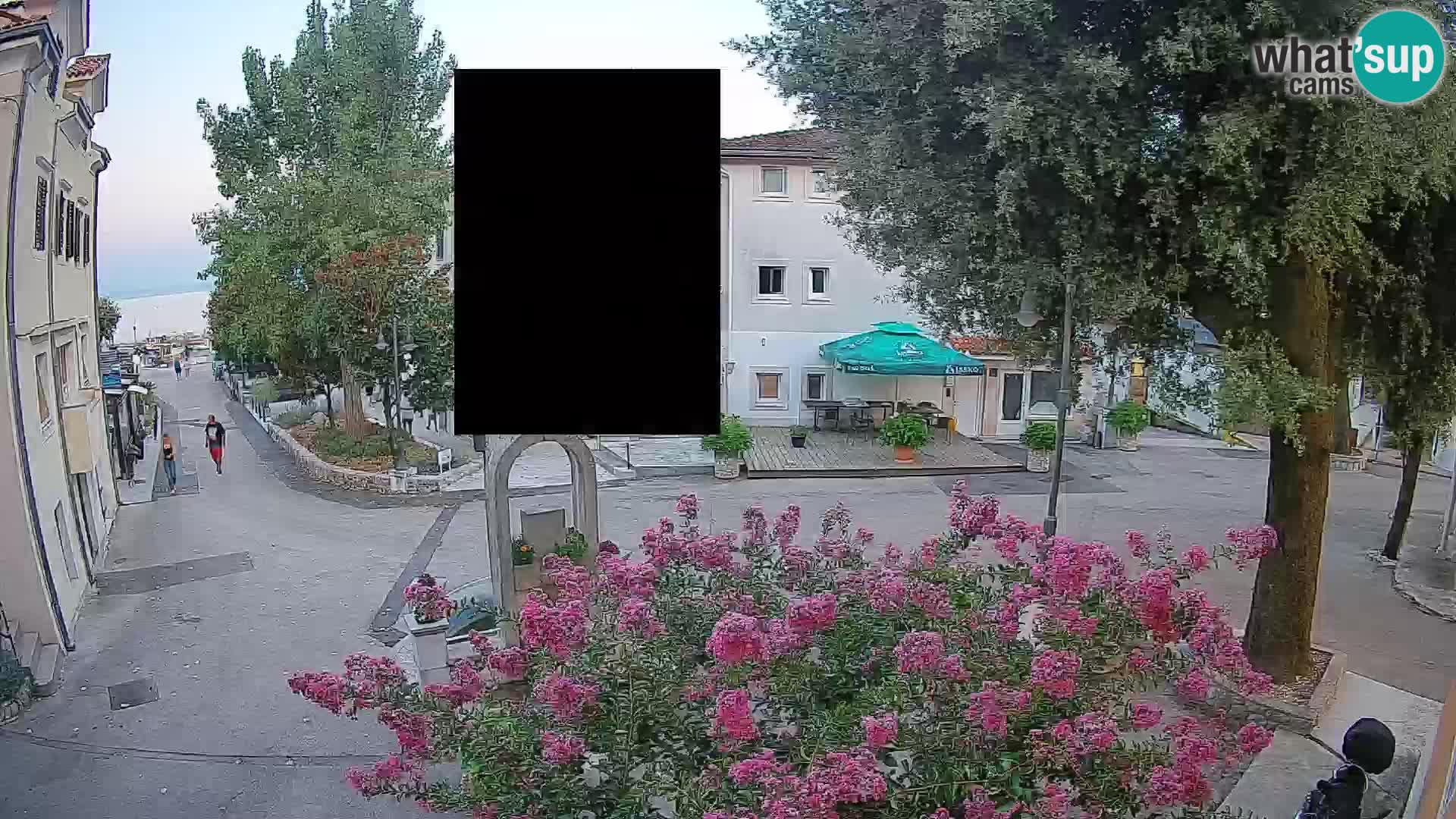Webcam Mošćenička Draga Zentrum – Liveblick auf das Ortszentrum