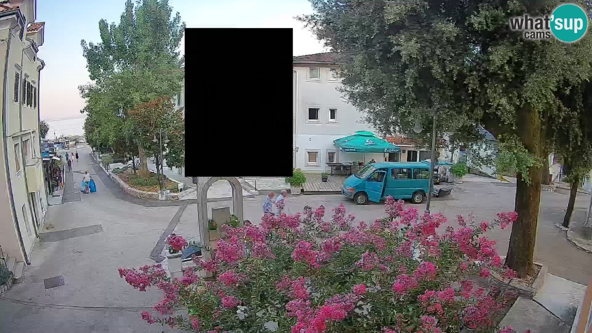 Webcam Mošćenička Draga Center – Live View of the Town Center