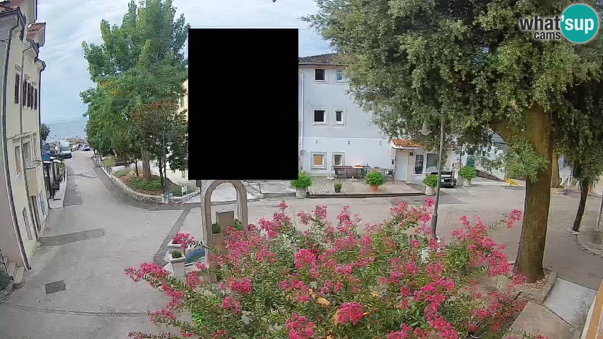 Webcam Centre de Mošćenička Draga – Vue en direct du centre-ville