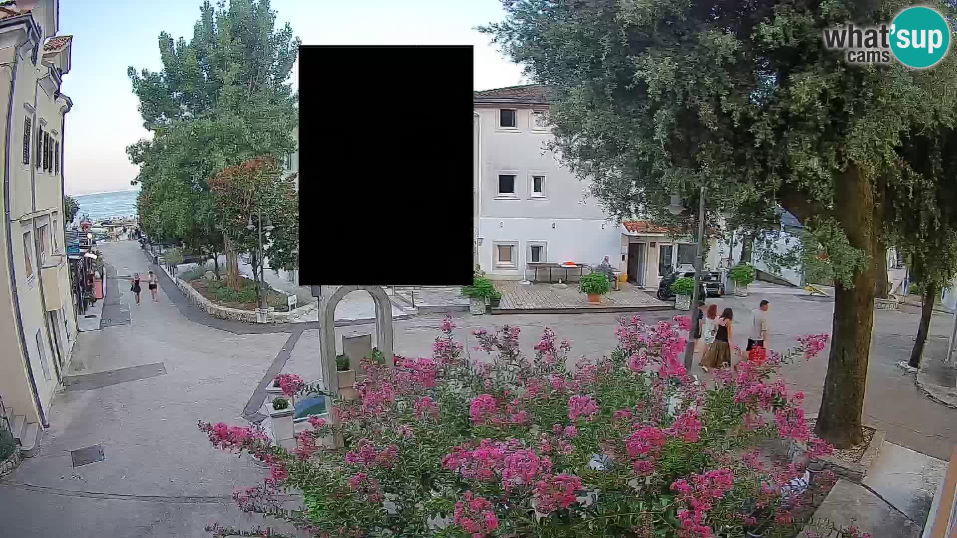 Webcam Mošćenička Draga Center – Live View of the Town Center