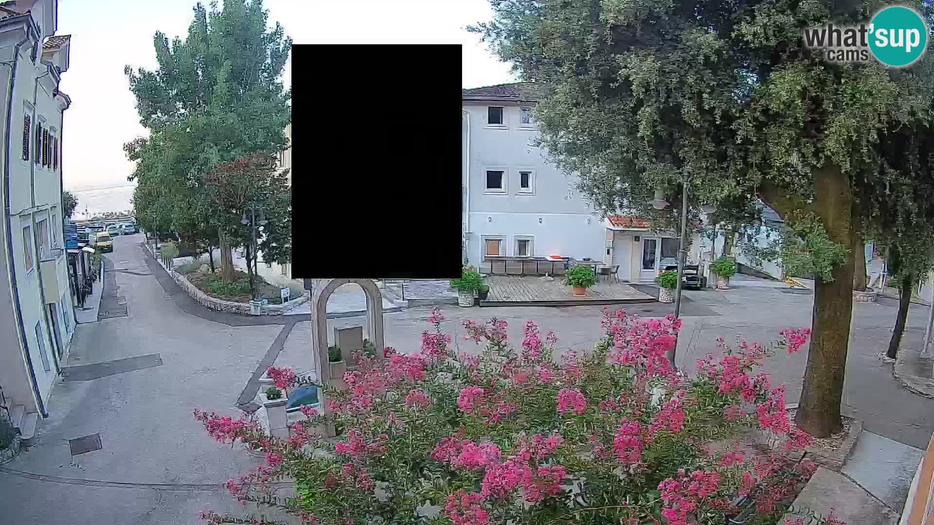 Webcam Centre de Mošćenička Draga – Vue en direct du centre-ville