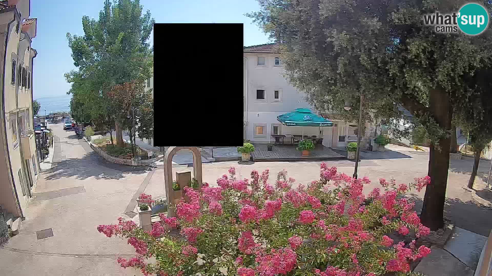 Webcam Centre de Mošćenička Draga – Vue en direct du centre-ville