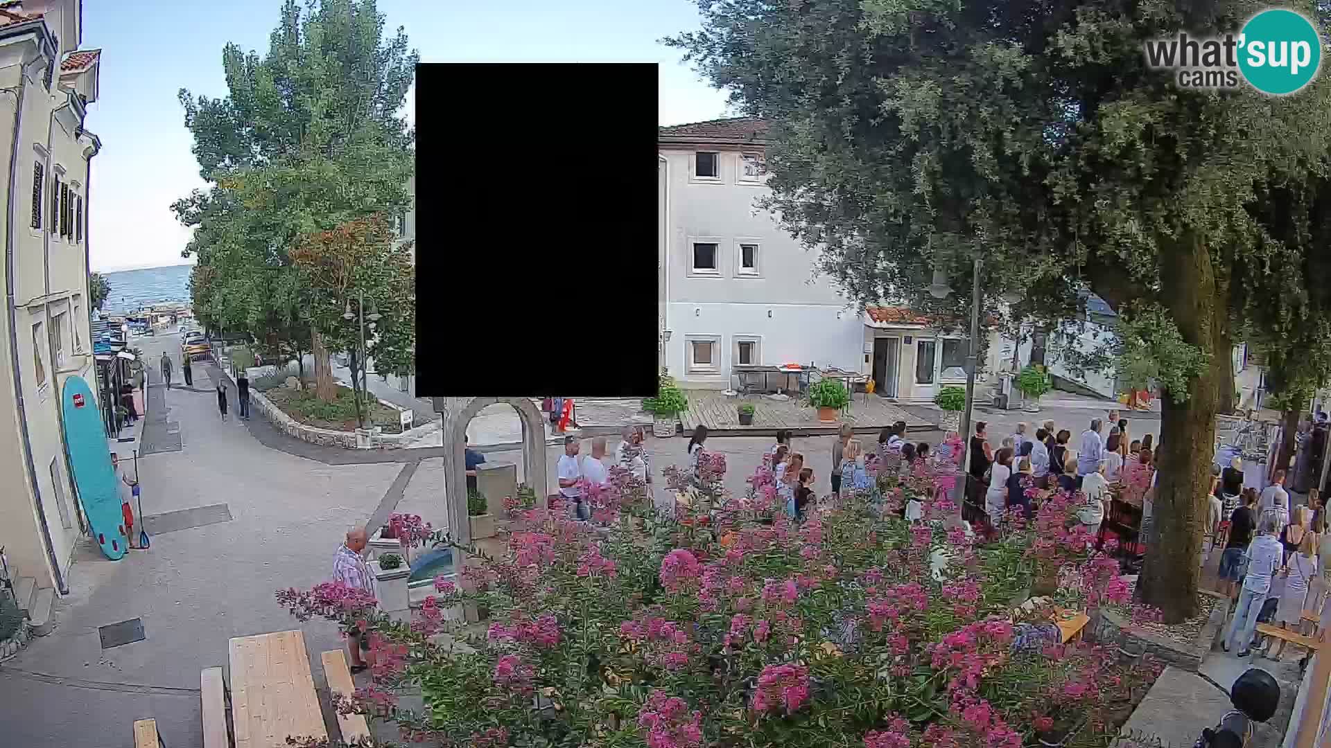 Webcam Centre de Mošćenička Draga – Vue en direct du centre-ville