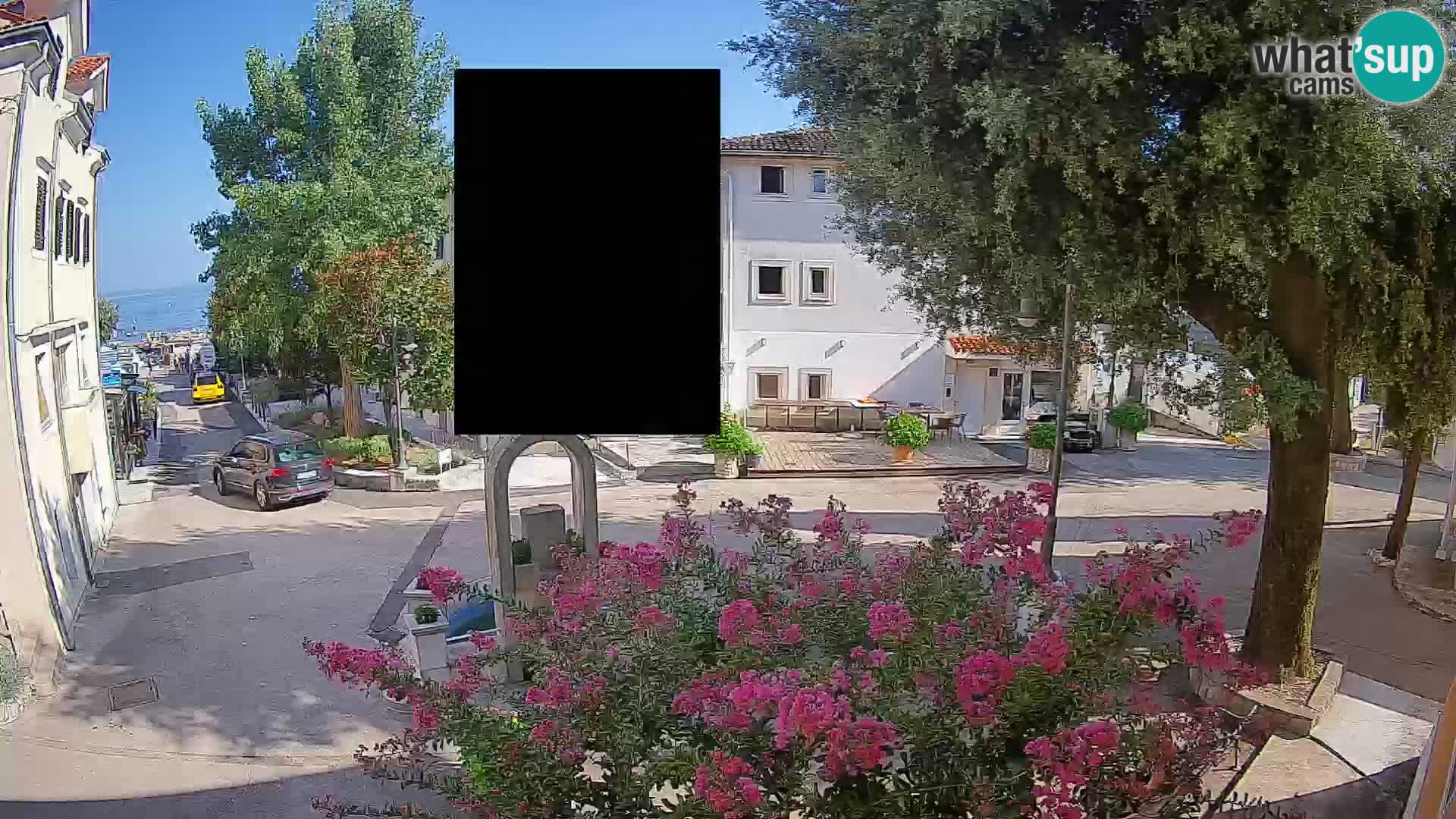 Webcam centre de Mošćenička Draga – Vue en direct du centre-ville
