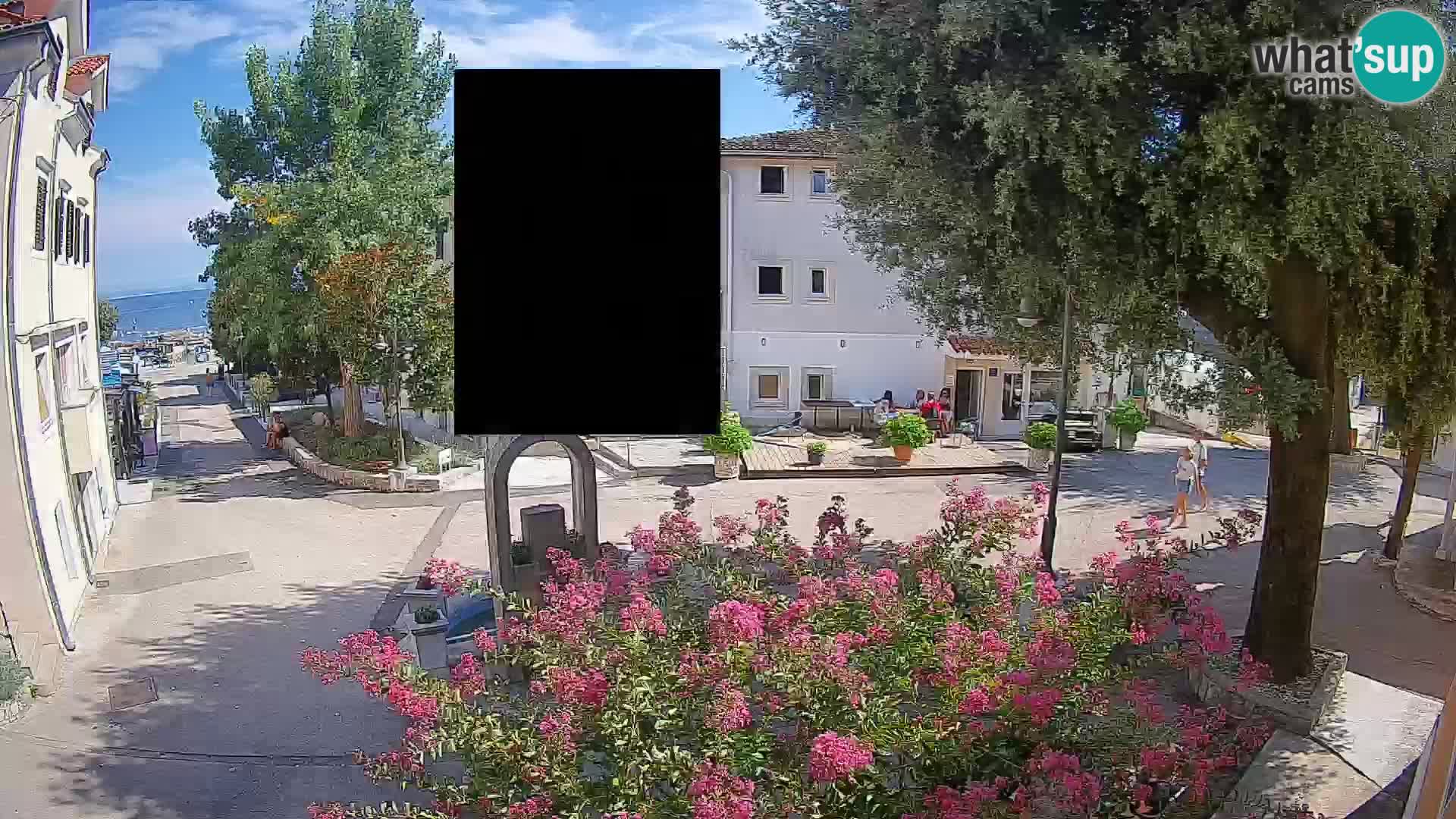Webcam Centre de Mošćenička Draga – Vue en direct du centre-ville