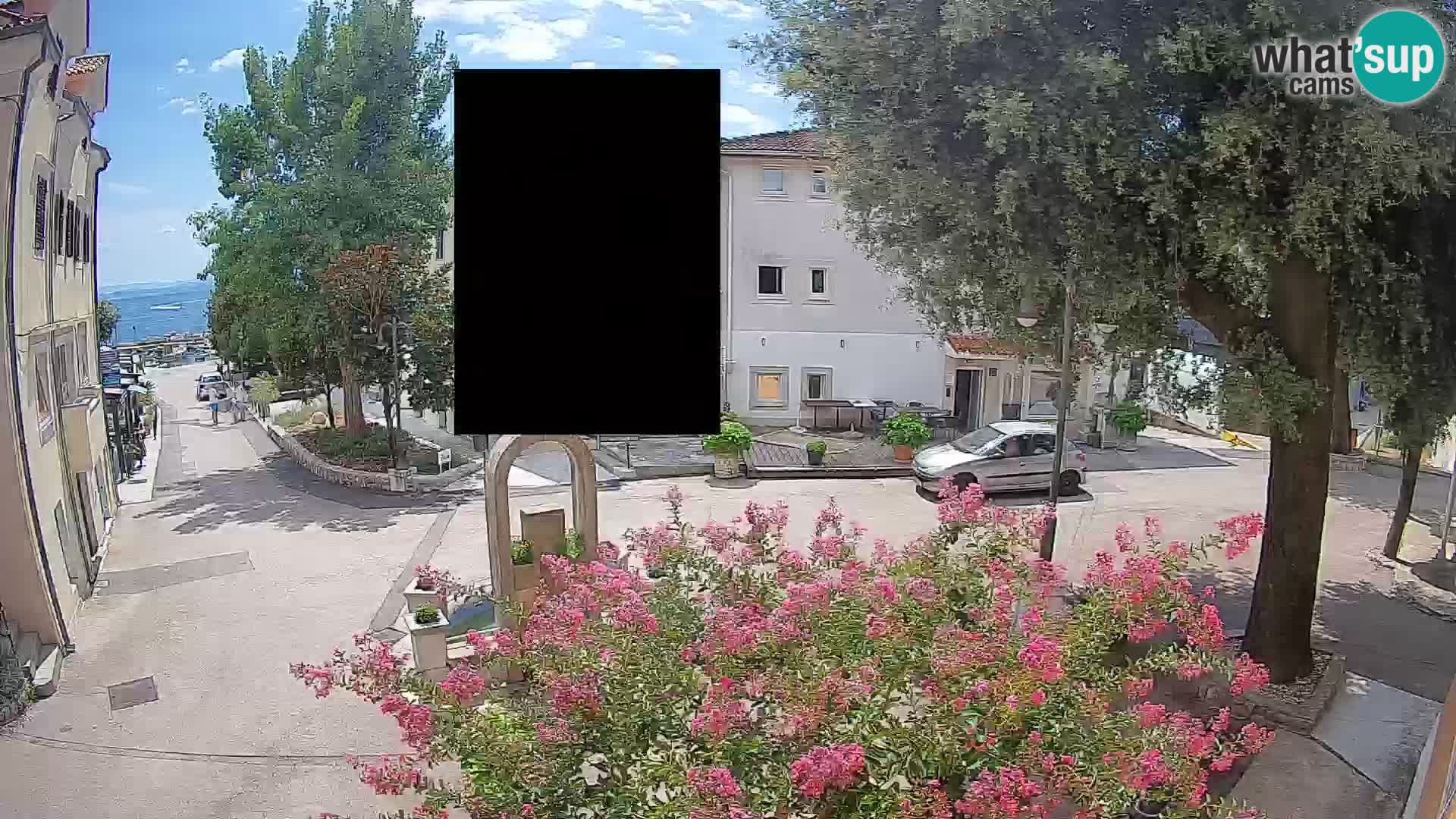 Webcam Centre de Mošćenička Draga – Vue en direct du centre-ville