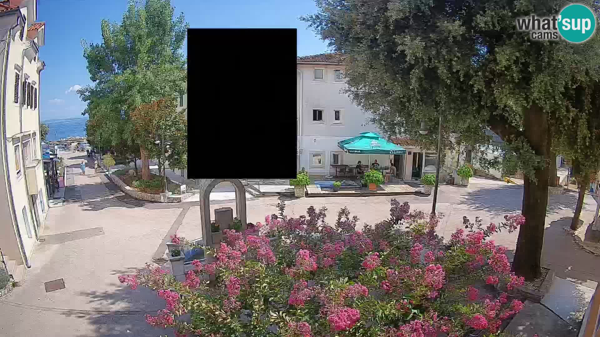 Webcam Centre de Mošćenička Draga – Vue en direct du centre-ville
