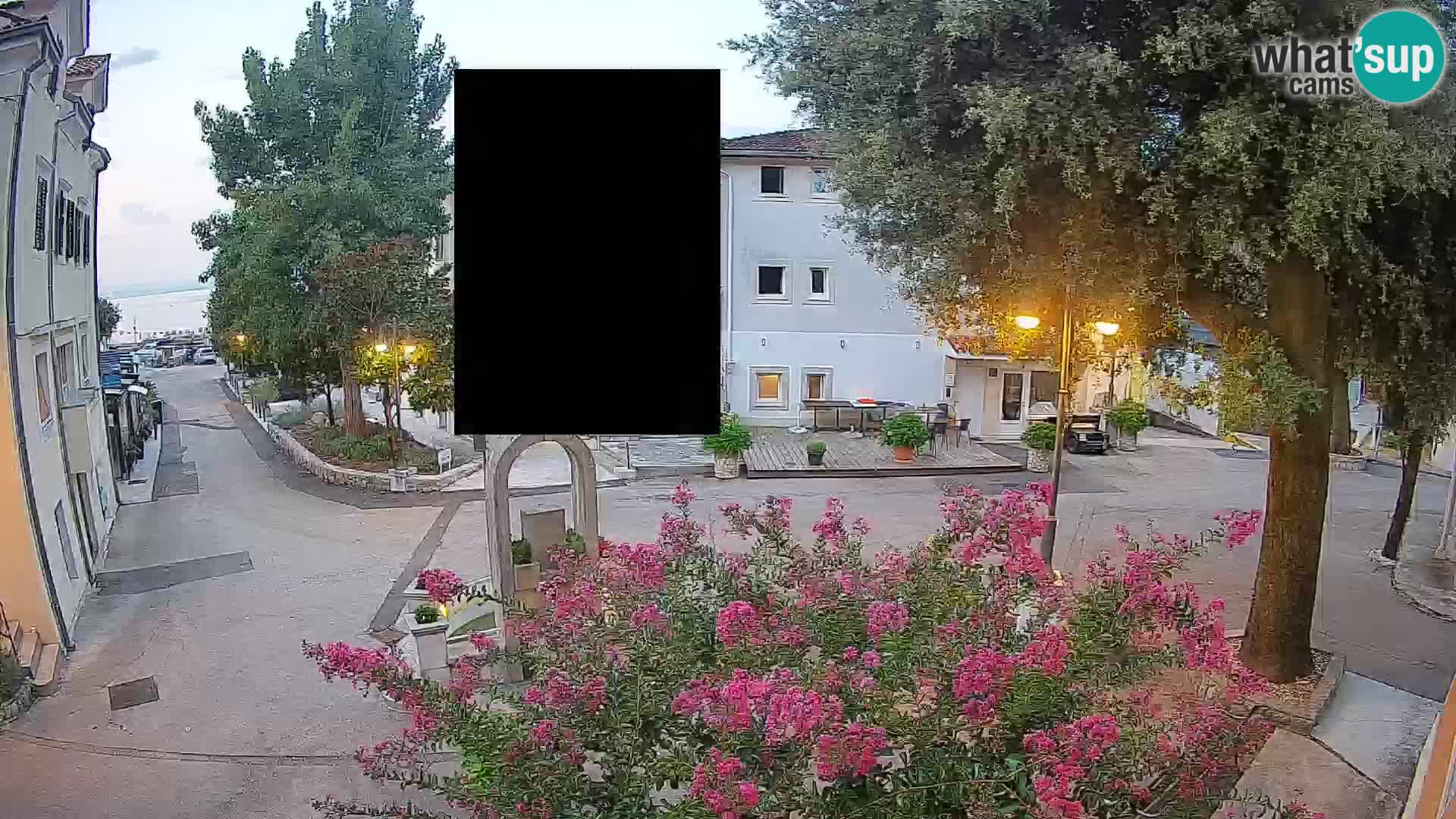 Webcam Centre de Mošćenička Draga – Vue en direct du centre-ville