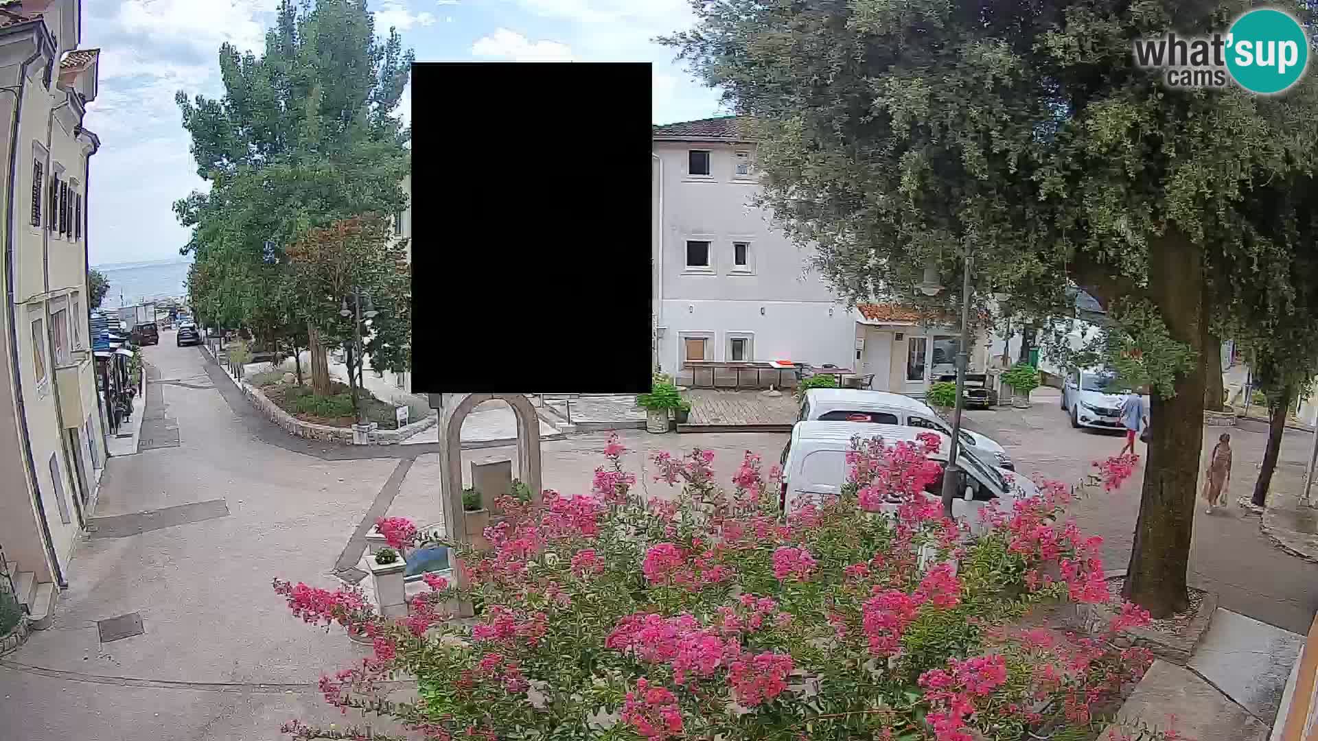 Webcam Centre de Mošćenička Draga – Vue en direct du centre-ville