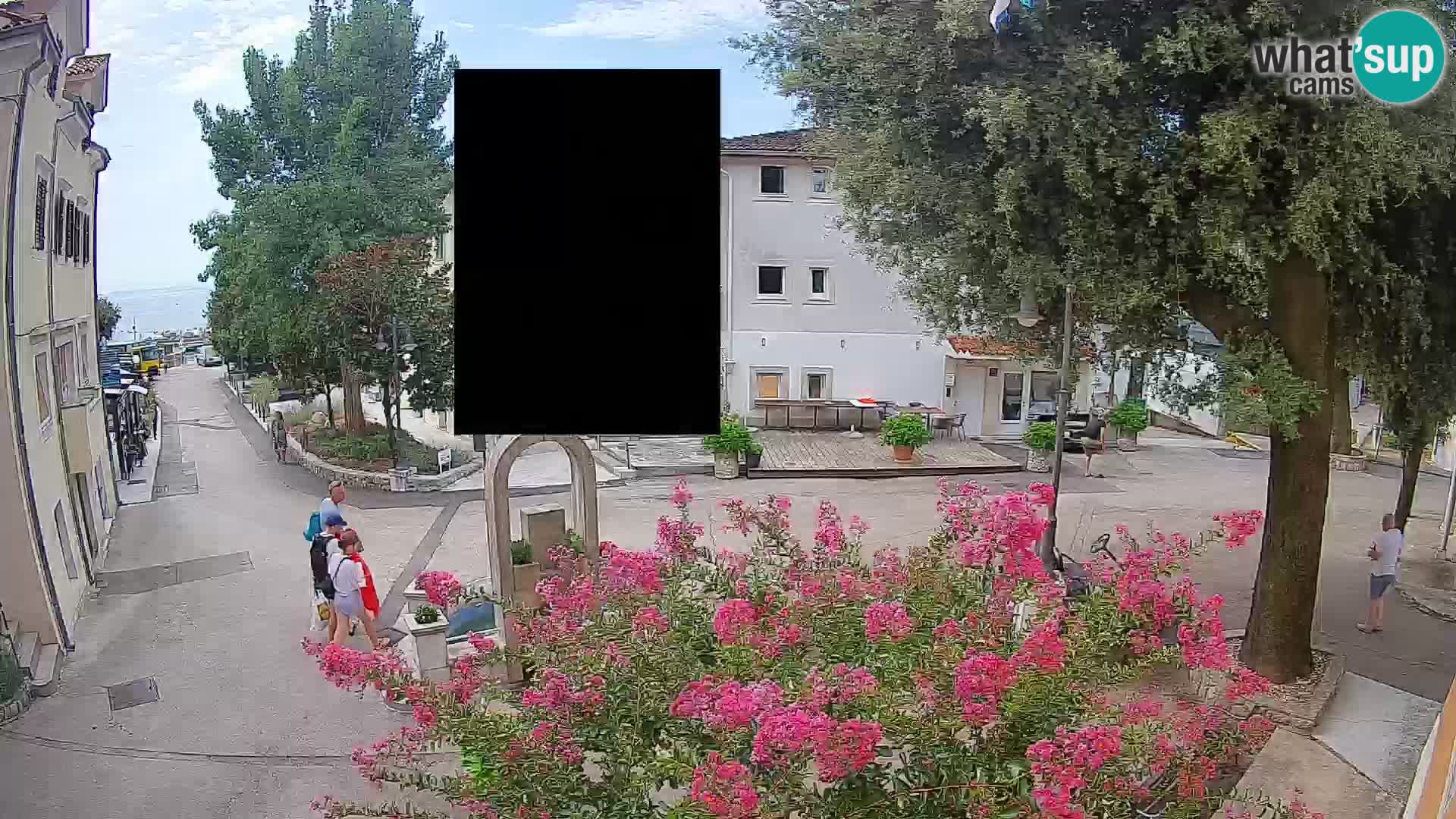 Webcam Centre de Mošćenička Draga – Vue en direct du centre-ville