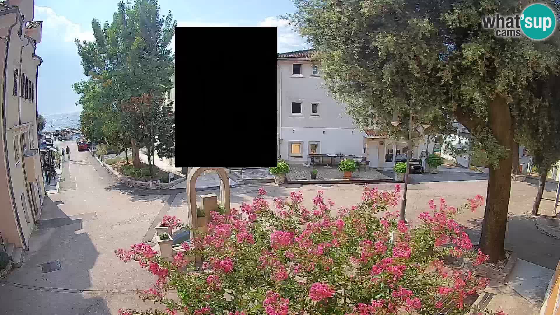 Webcam Centre de Mošćenička Draga – Vue en direct du centre-ville