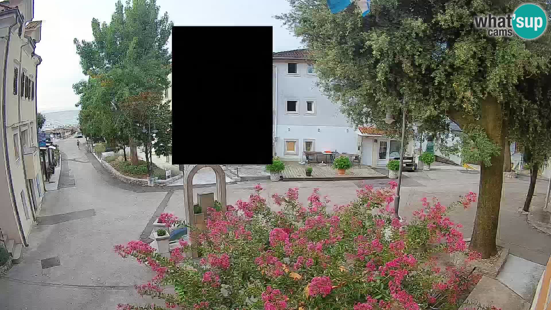 Webcam Centro Draga di Moschiena – Vista live sul centro