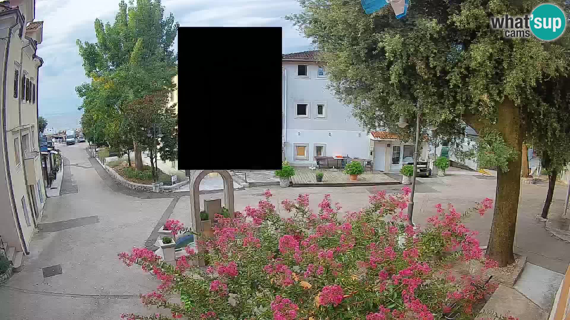 Web kamera centar Mošćeničke Drage – Pogled uživo