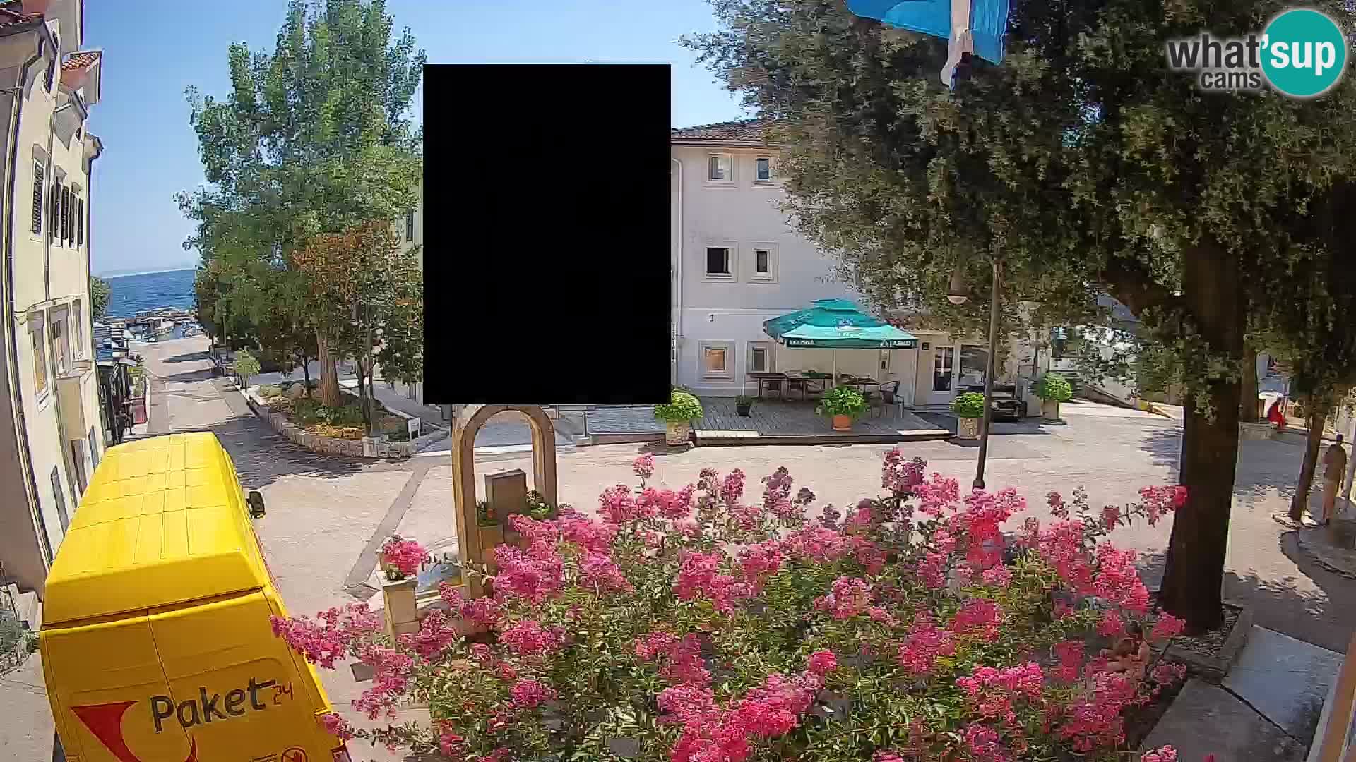 Webcam Mošćenička Draga Zentrum – Liveblick auf das Ortszentrum