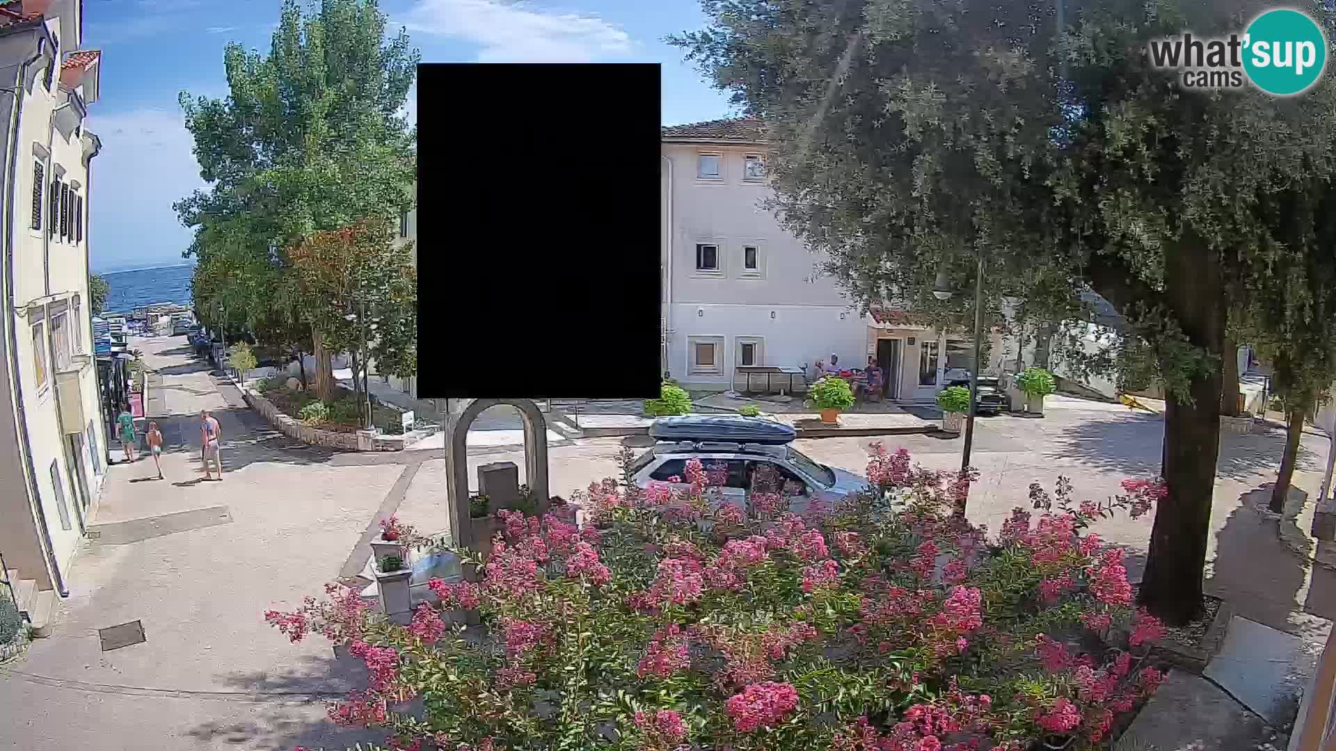Webcam Centre de Mošćenička Draga – Vue en direct du centre-ville