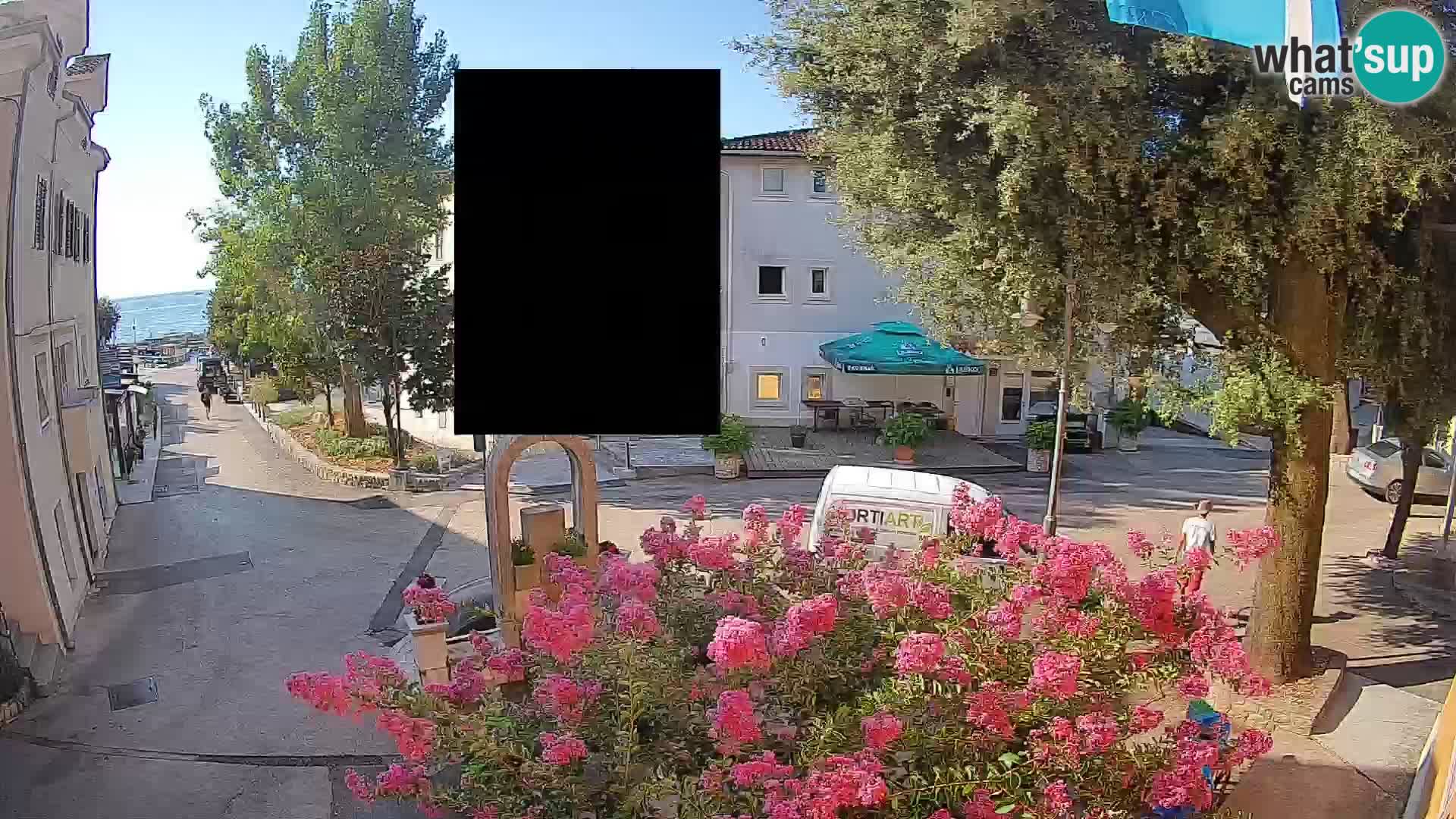 Webcam Centre de Mošćenička Draga – Vue en direct du centre-ville