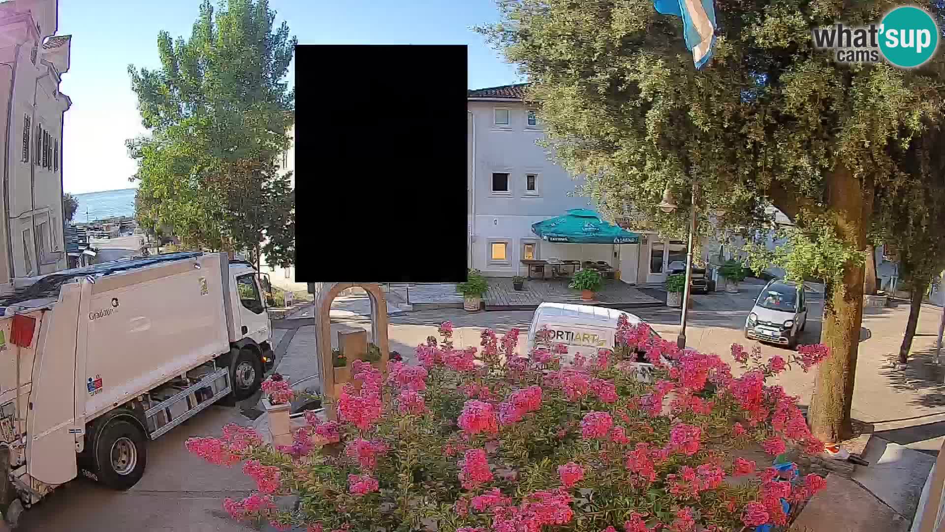 Webcam centre de Mošćenička Draga – Vue en direct du centre-ville