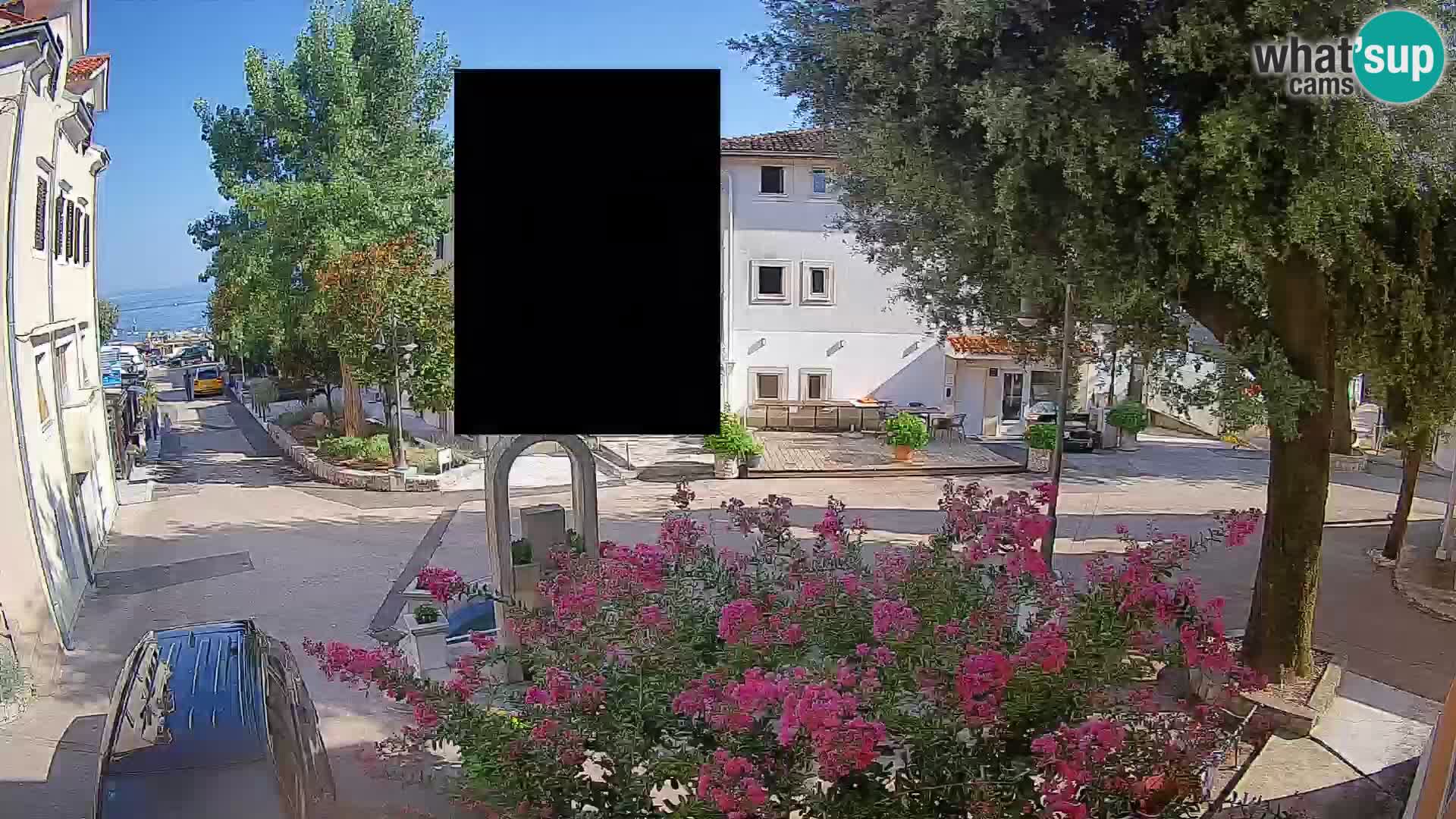 Webcam centre de Mošćenička Draga – Vue en direct du centre-ville